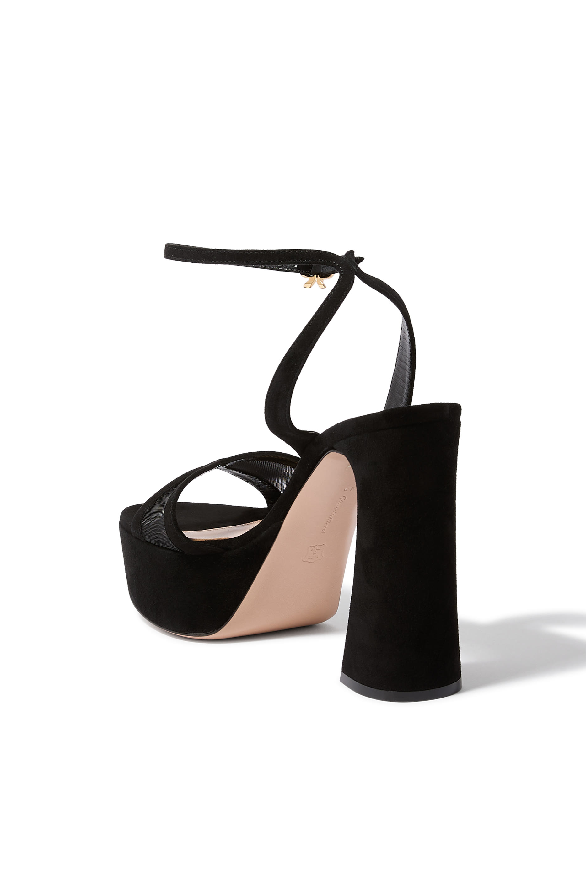  Suede Organza 70 Platform Sandals