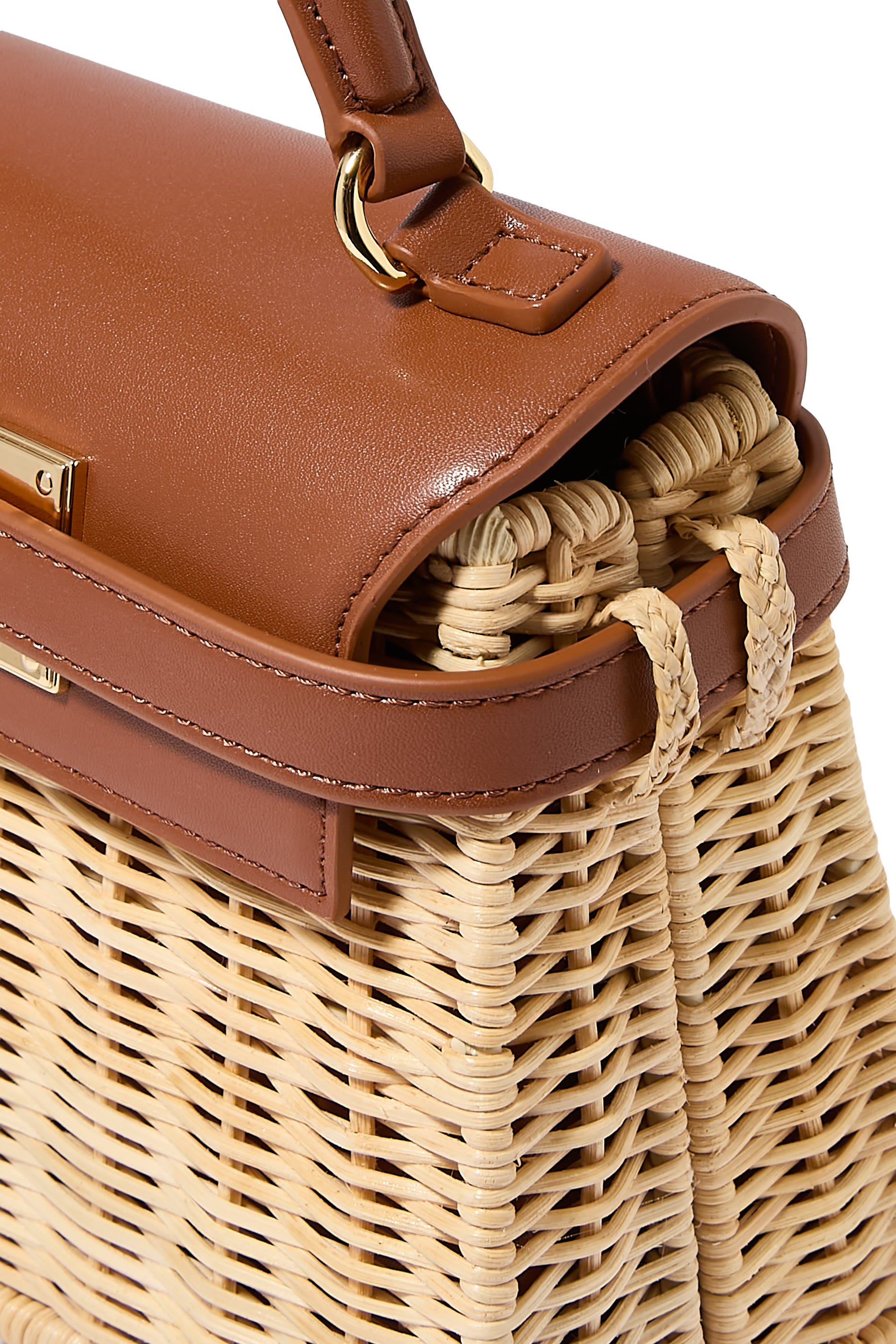 Elise Natural Rattan Weaving Handbag