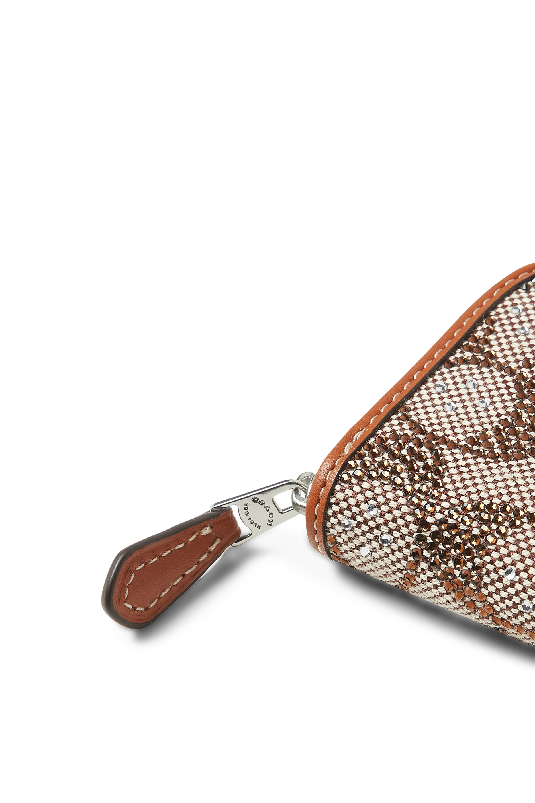 Essential All-Around Zipped Card Holder in Exclusive Crystal Jacquard