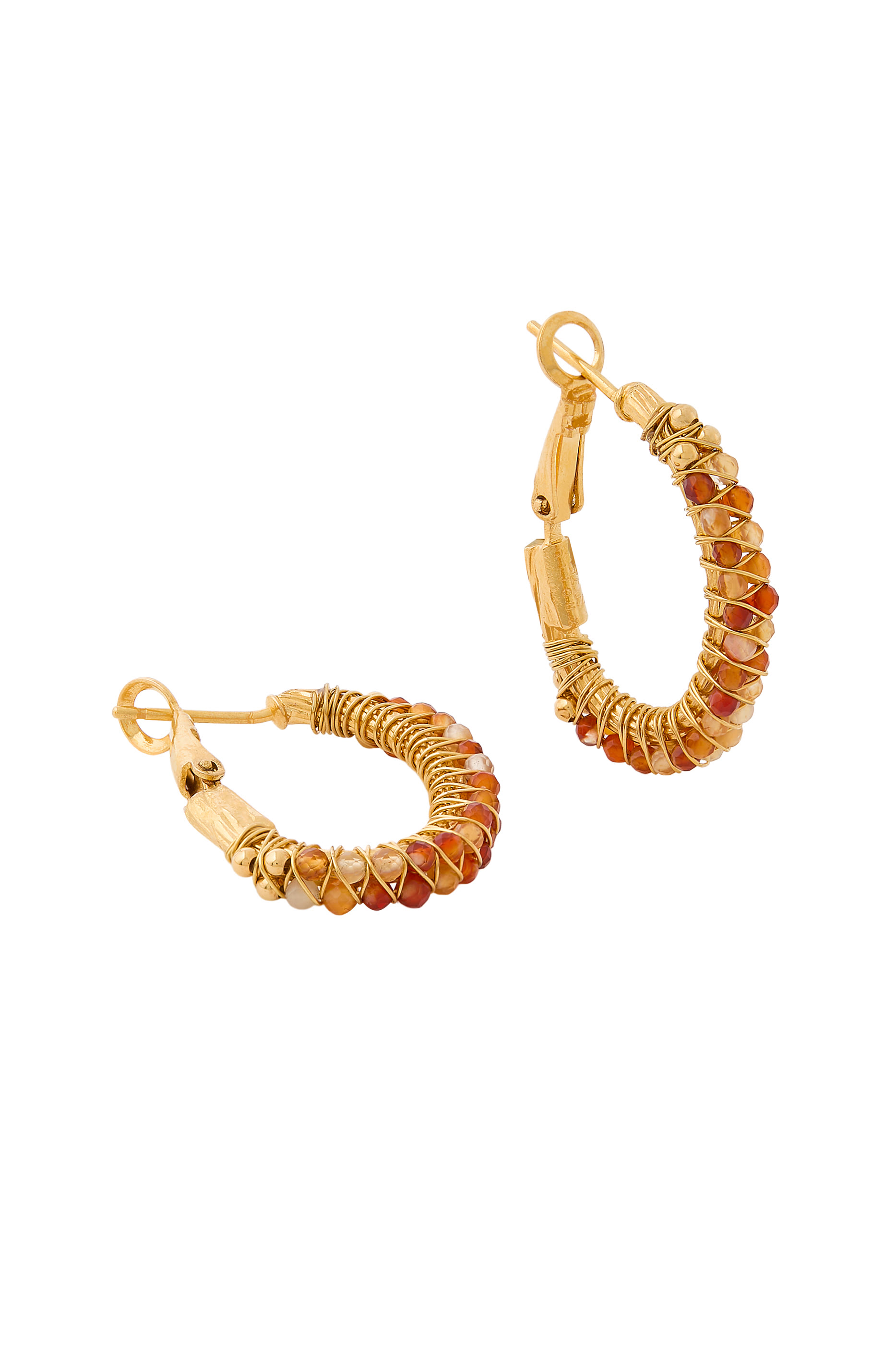 Lyre Hoop Earrings