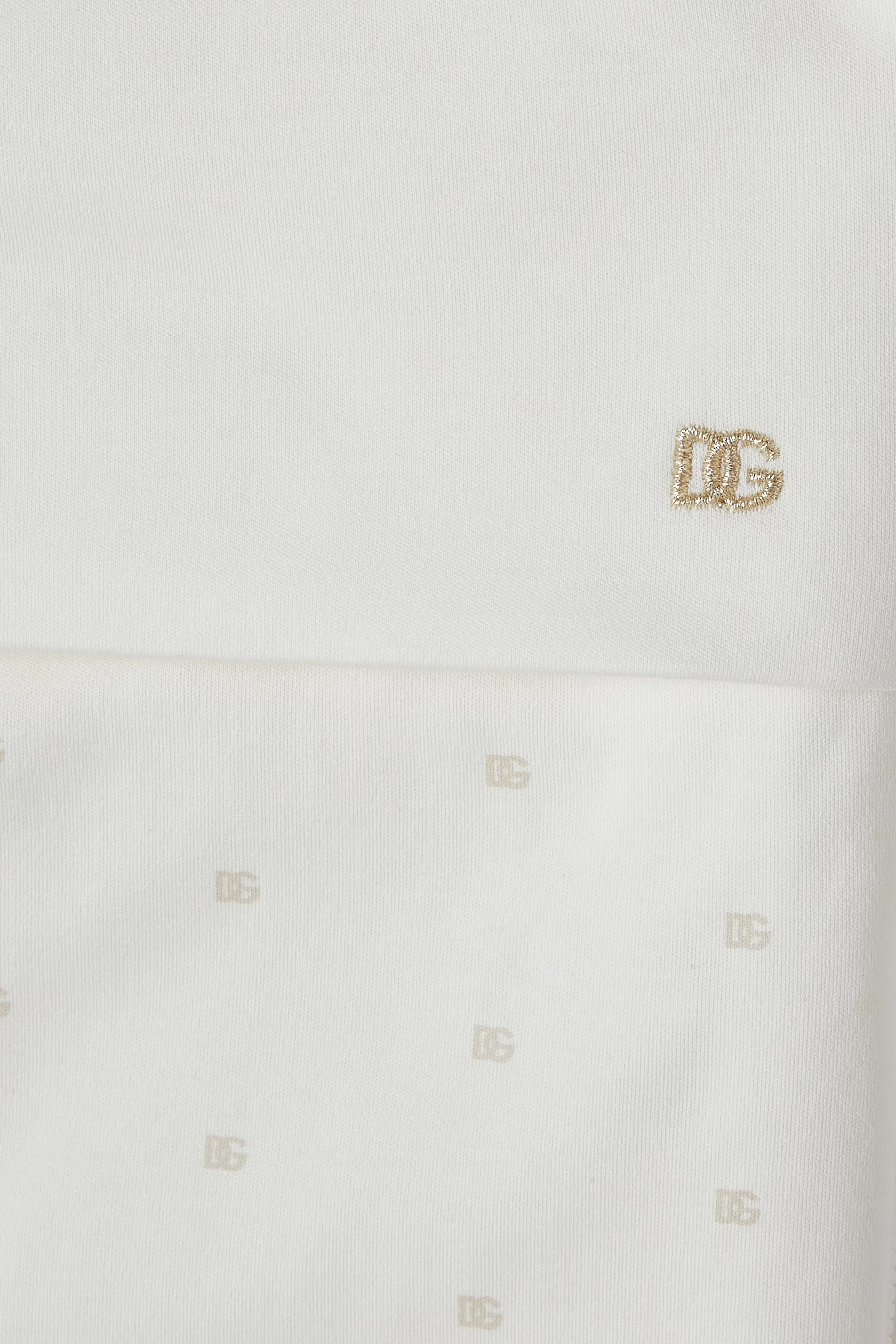 Kids Interlock Baby Nest with Logo and Polka Dots 