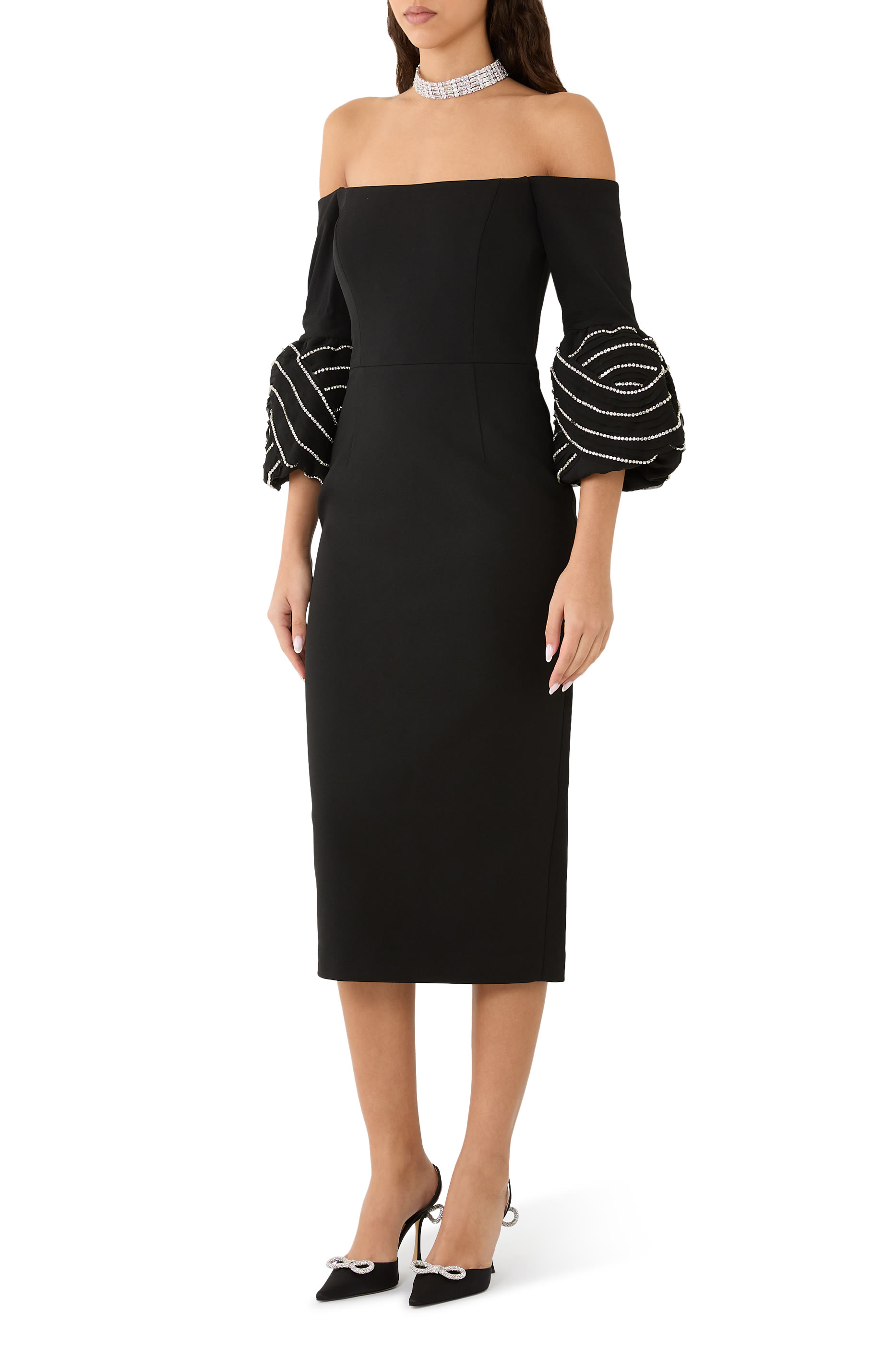 Bellatrix Off The Shoulder Midi Dress