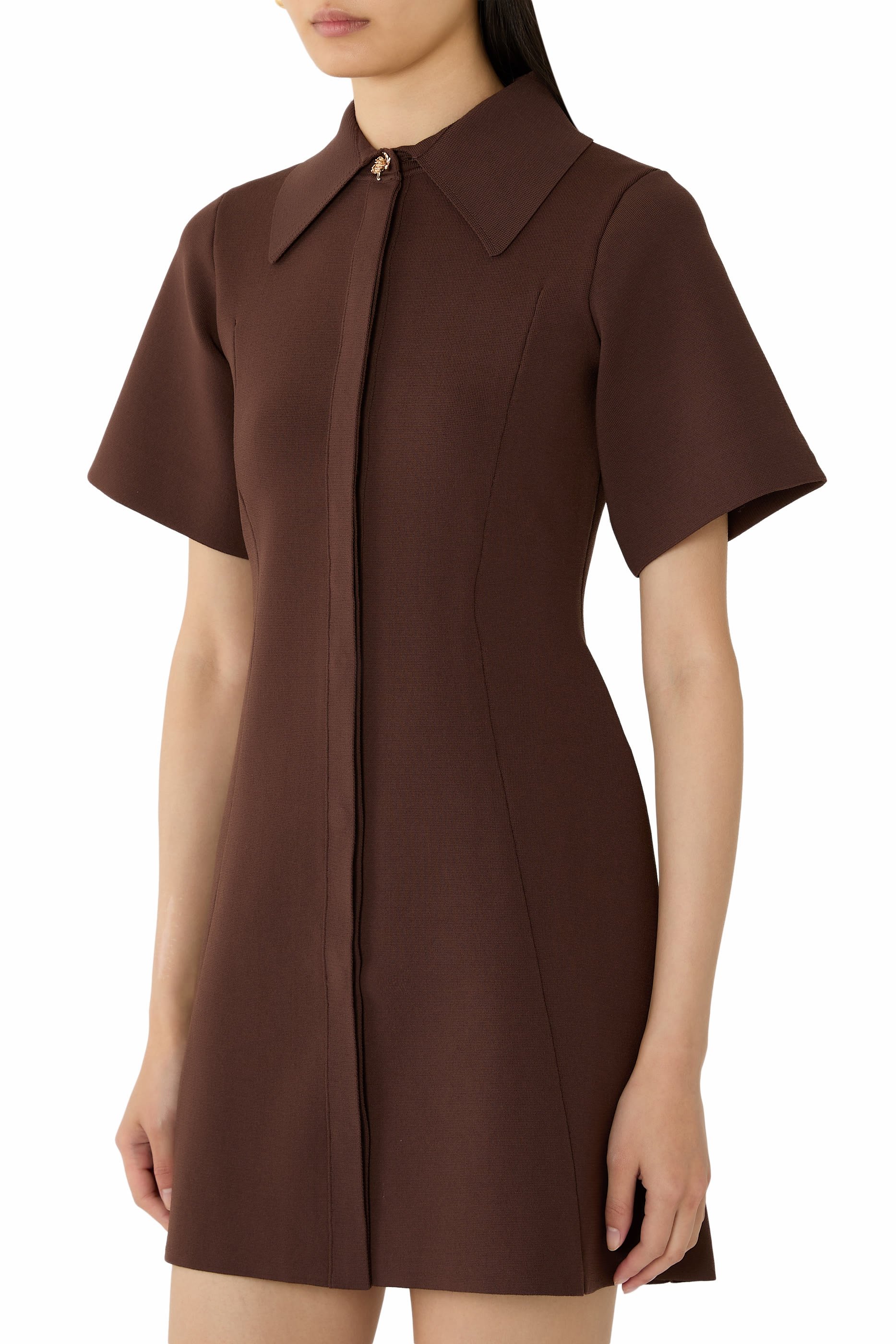 Sorrel Knit Shirt Dress