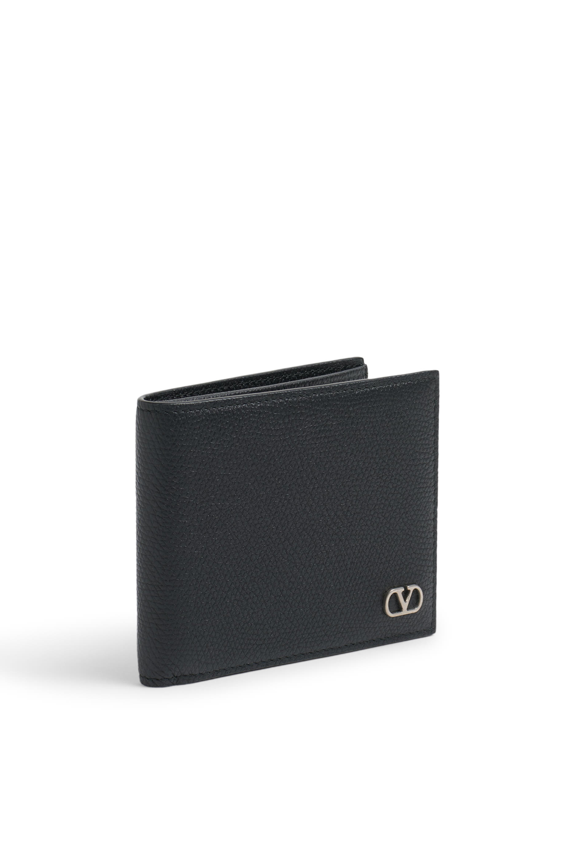 VLogo Signature Grainy Calfskin Wallet