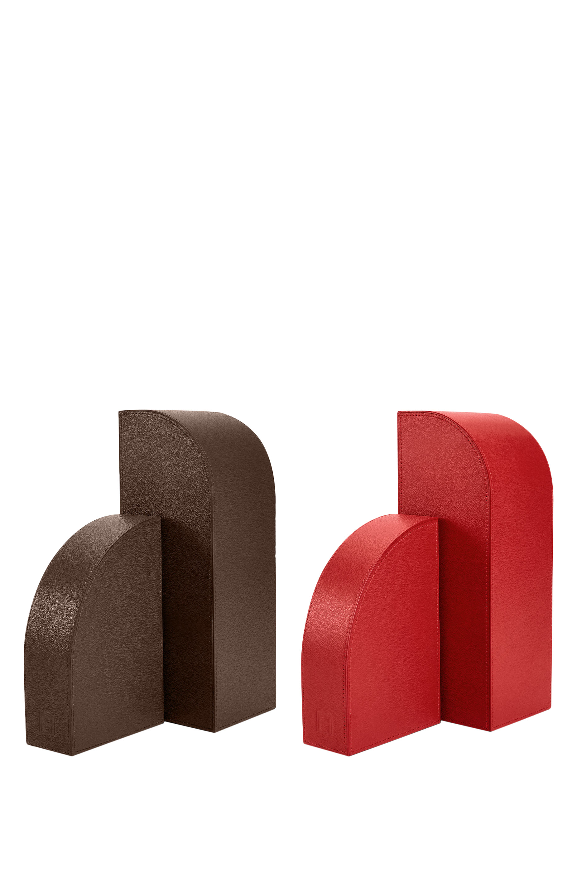 Cubist Bookend Brown &ndash; Left 
