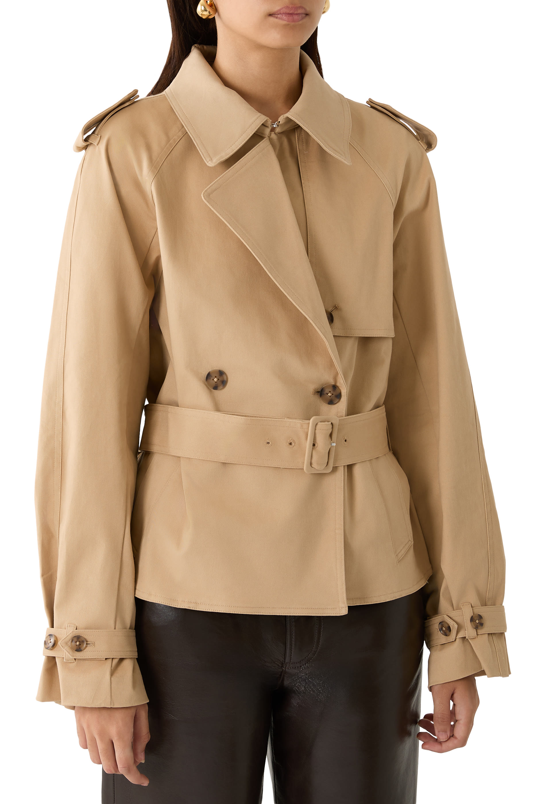 Cropped Trench Jacket