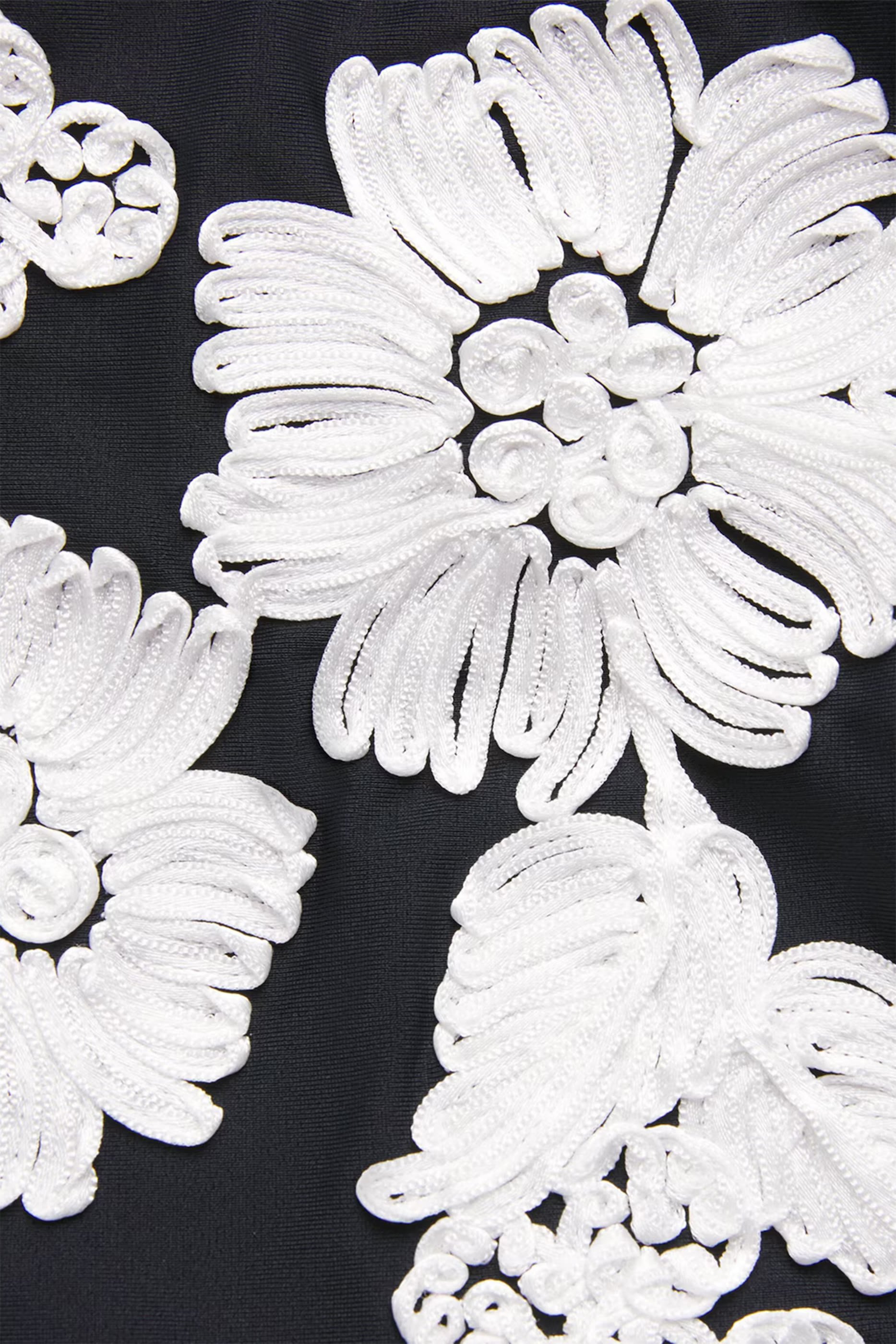 Francie Embroidered High-Rise Bikini Bottoms