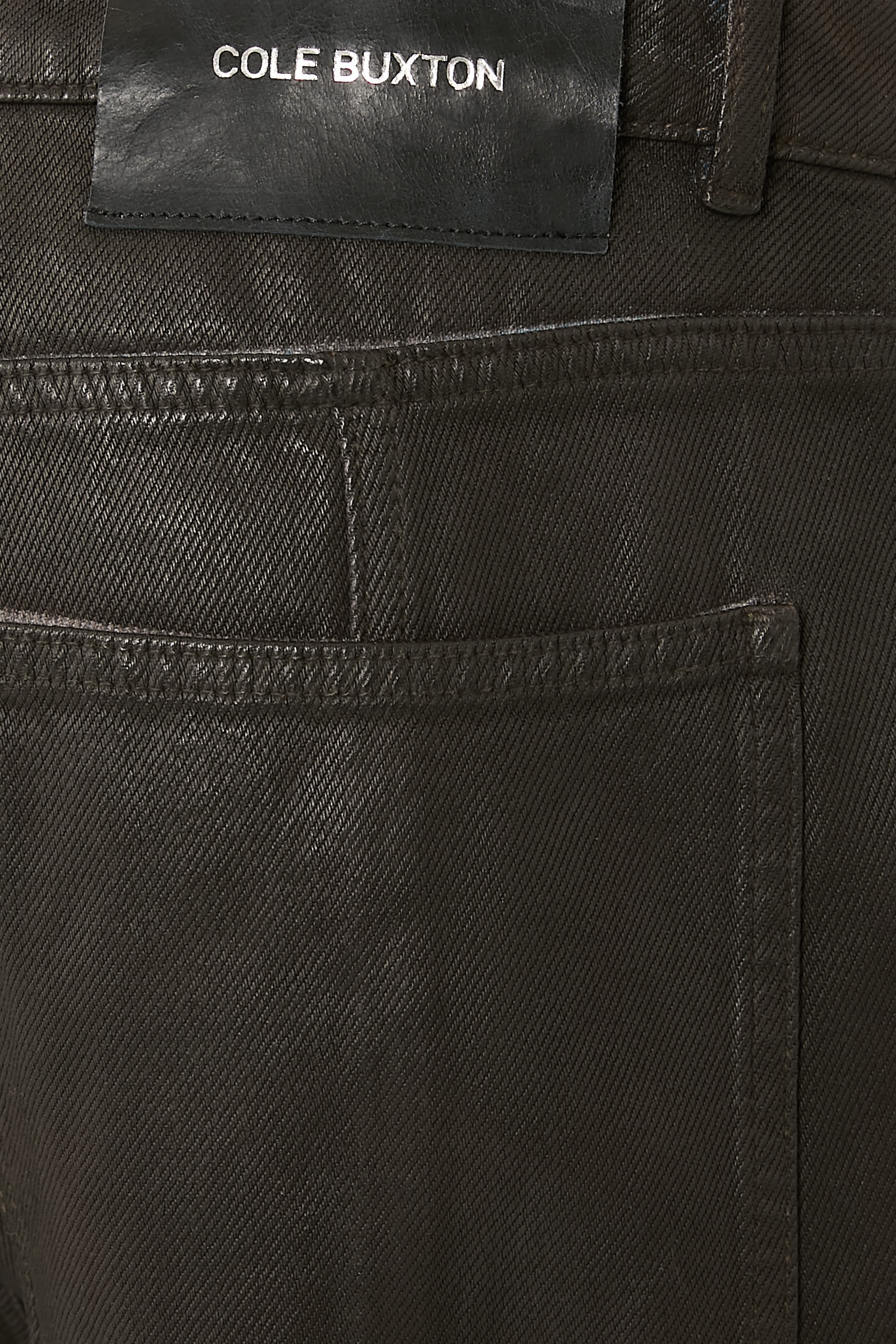  Wax Coated Denim Jeans 