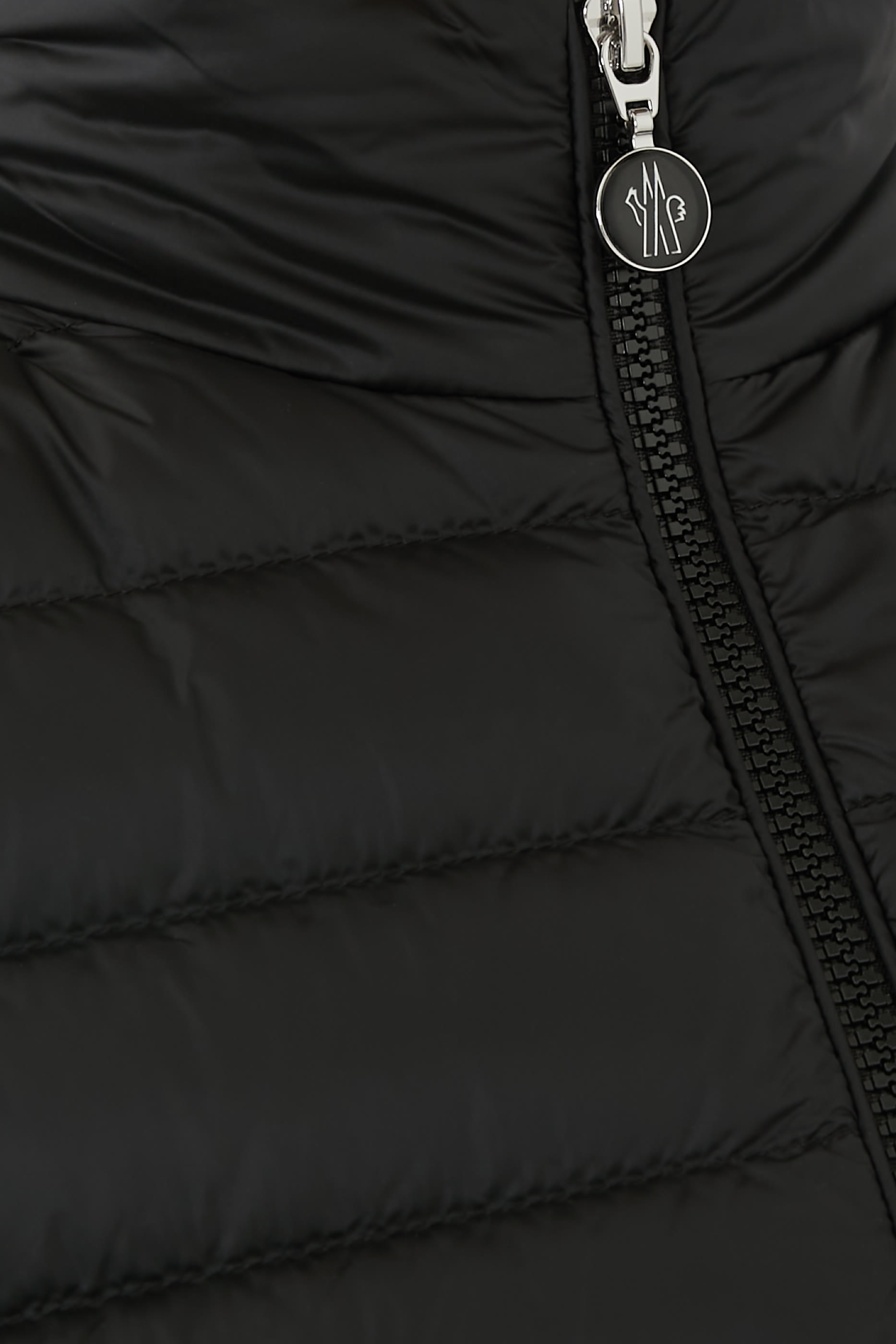 Padded Cotton Zip-Up Cardigan