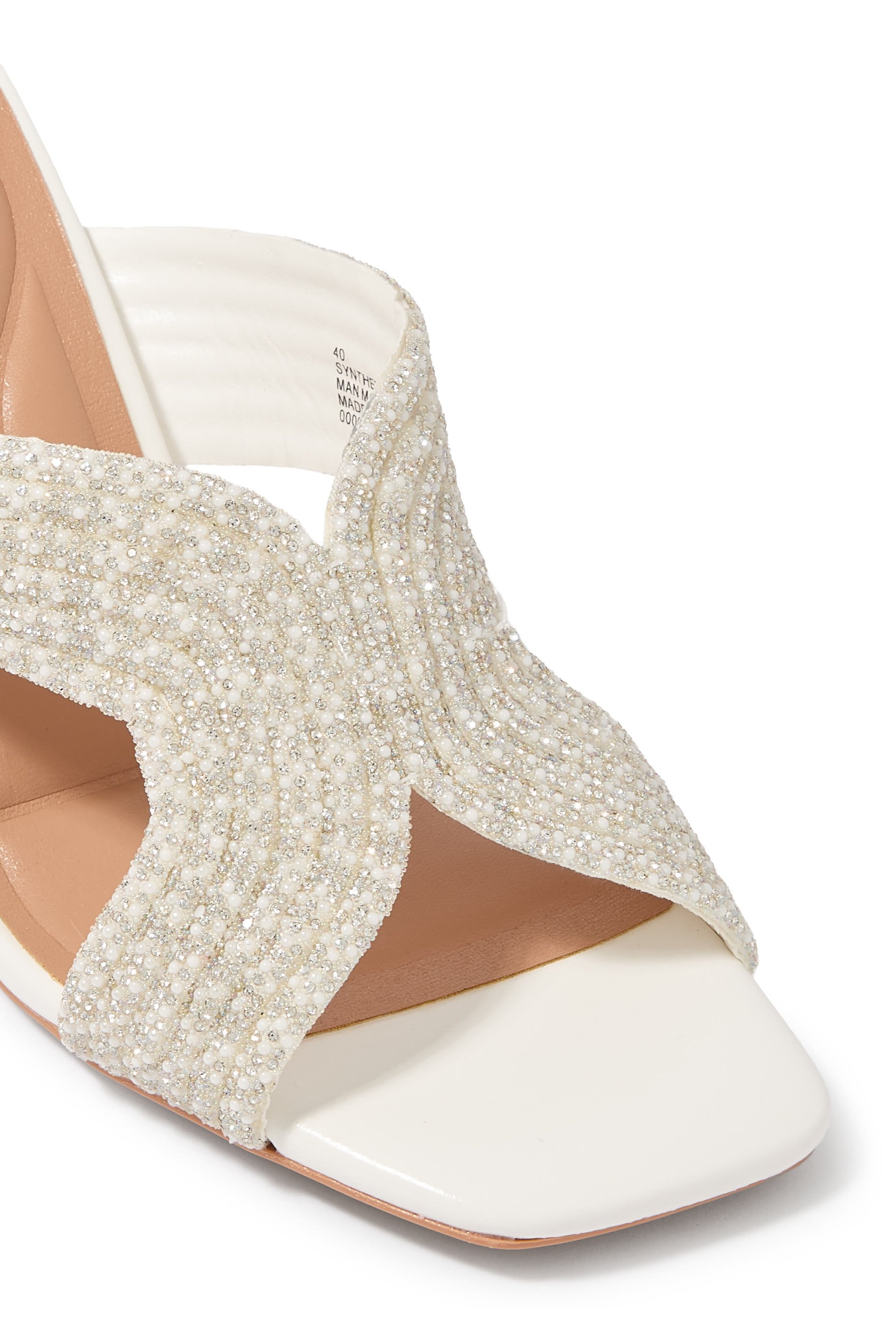 Carvela 90 Paparazzi Pearl Block Sandals