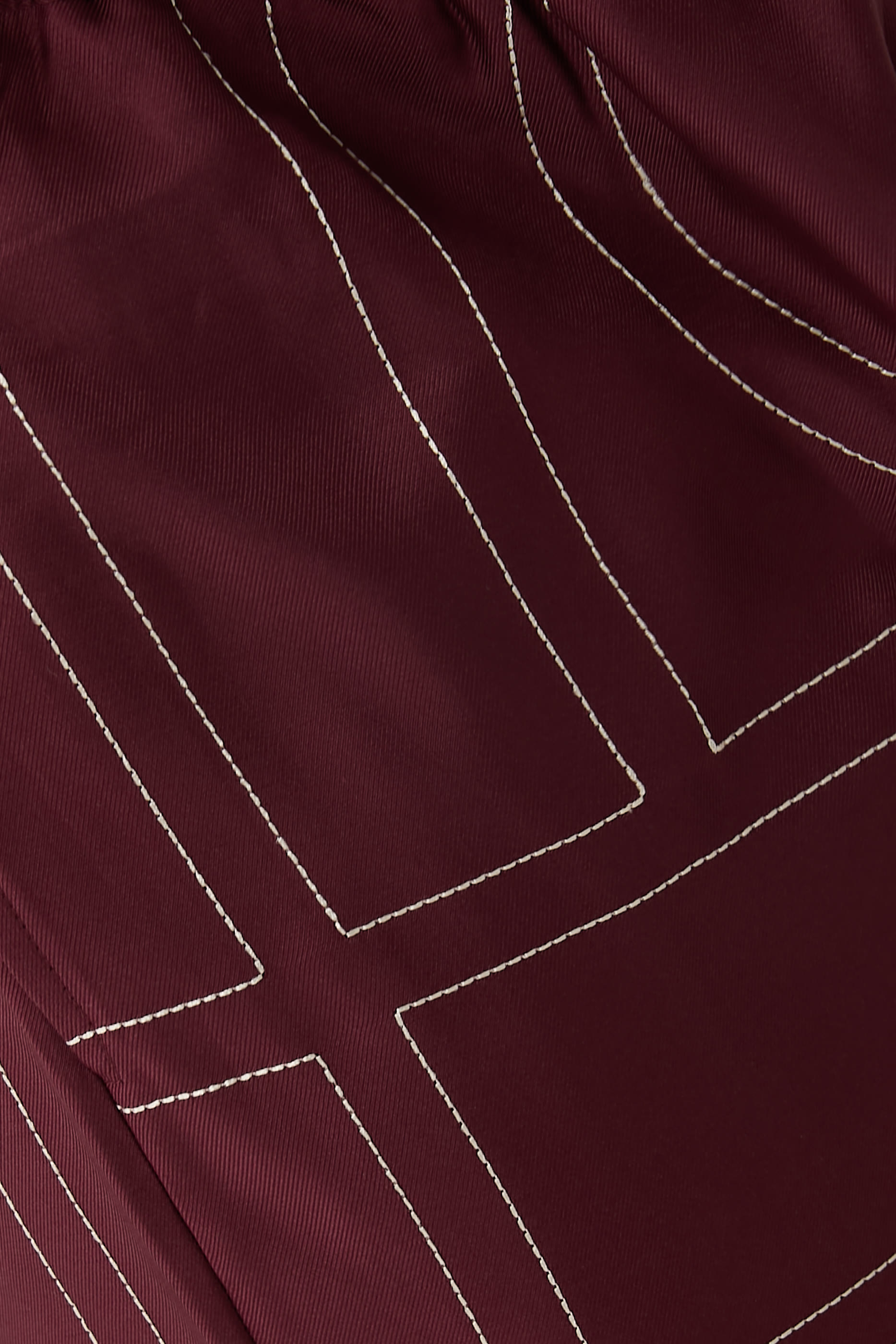   Monogram Silk PJ Bottoms