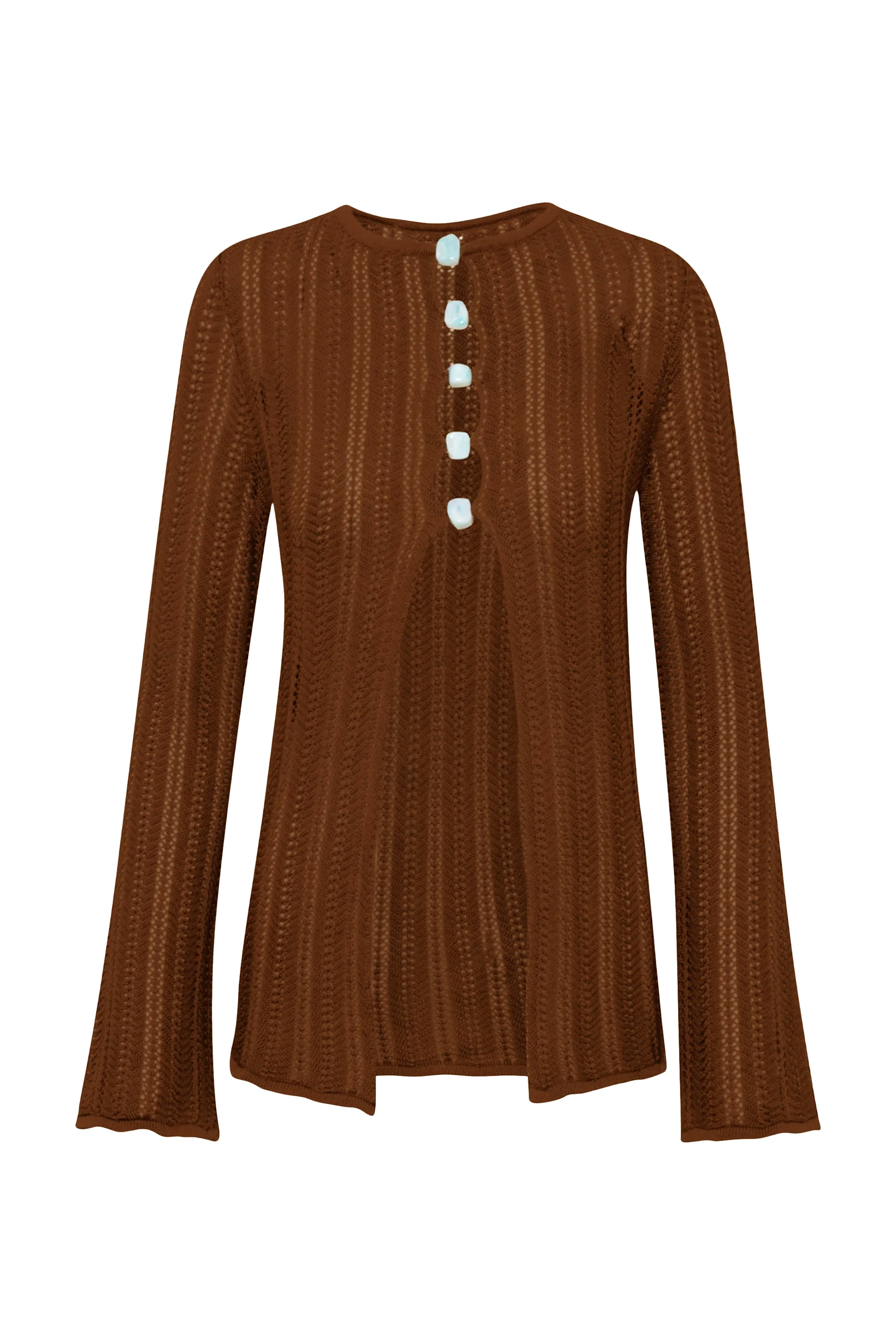 Corsica Knit Long-Sleeve Top