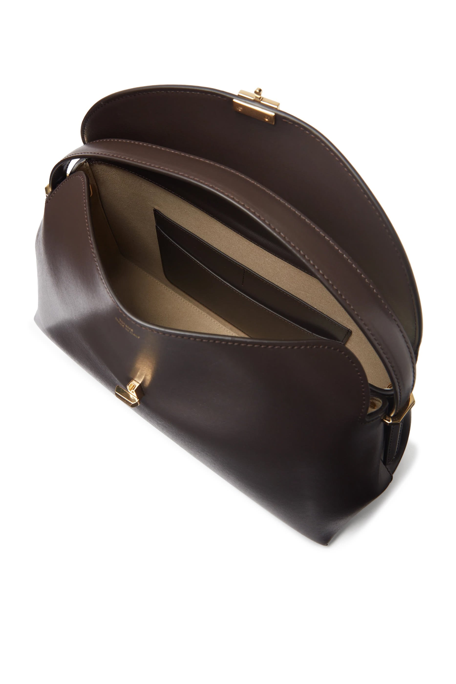 T-Lock Leather Top-Handle Bag