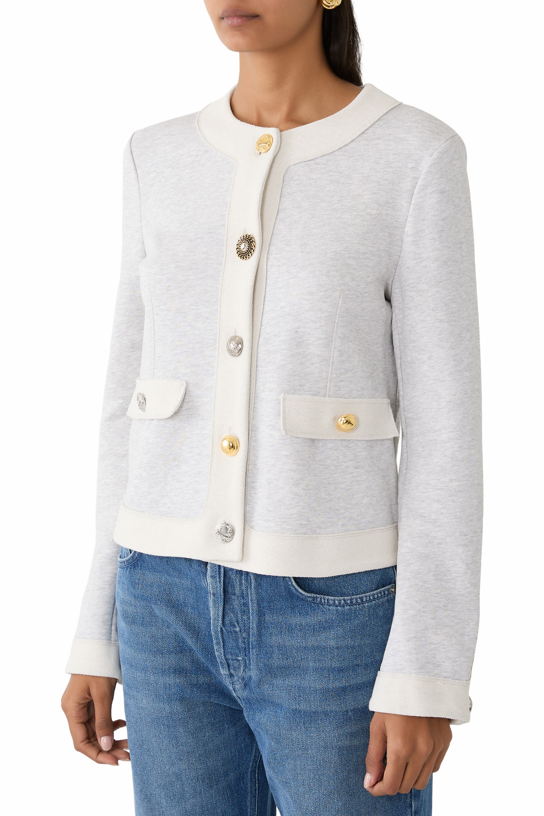 Organic Cotton Knitted Cardigan