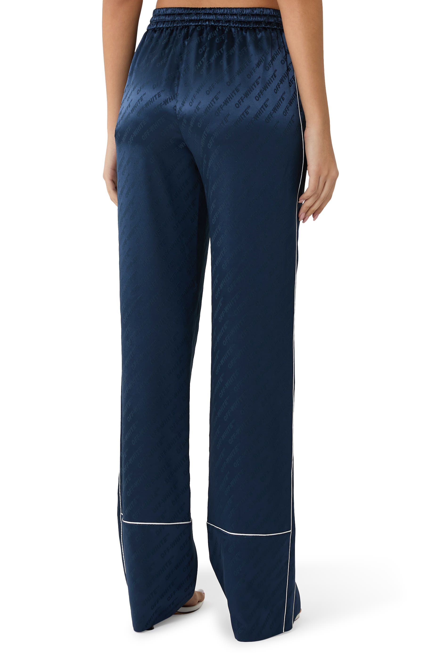 Jacquard Satin Pajama Pants 