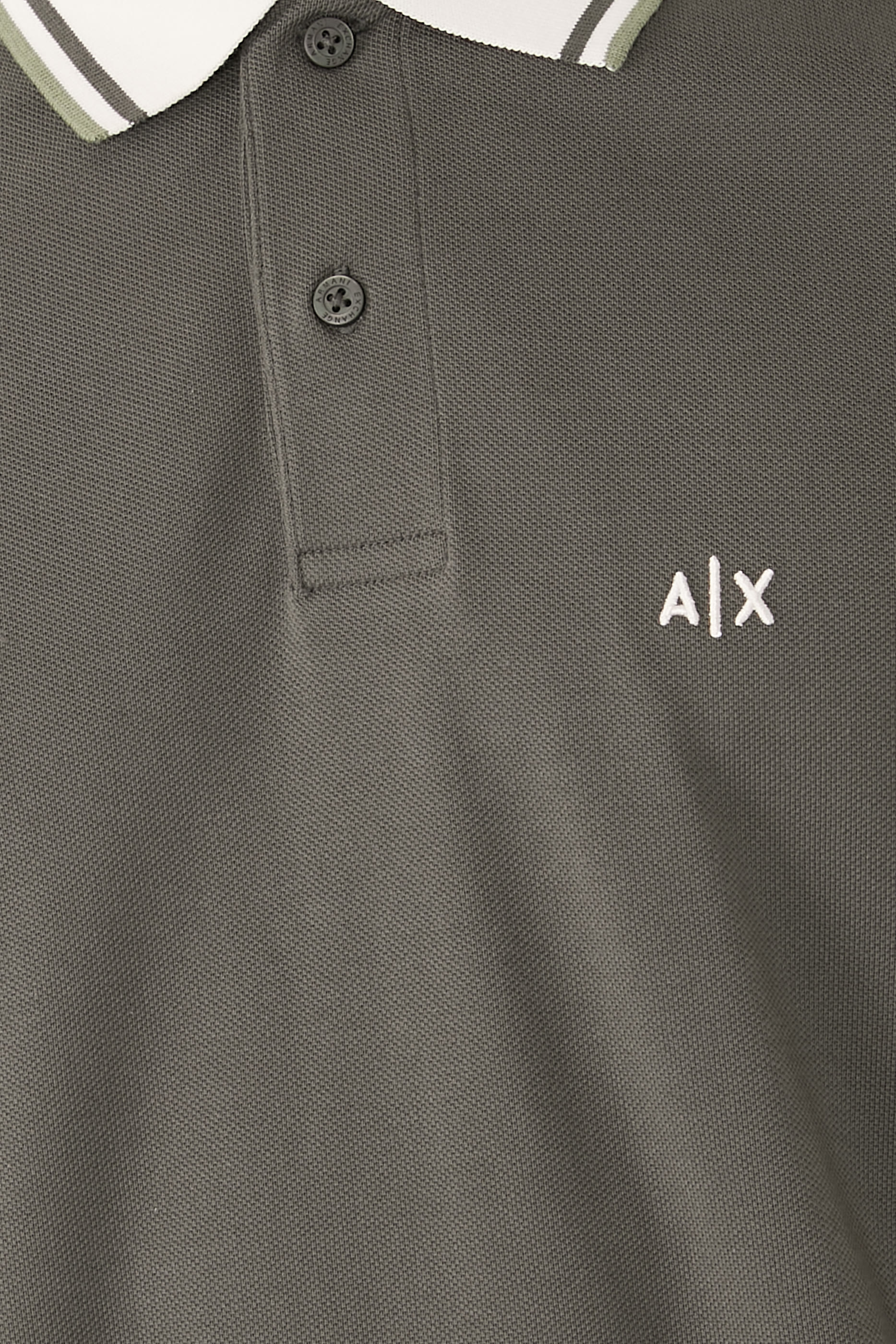 AX Logo Cotton Polo Shirt 