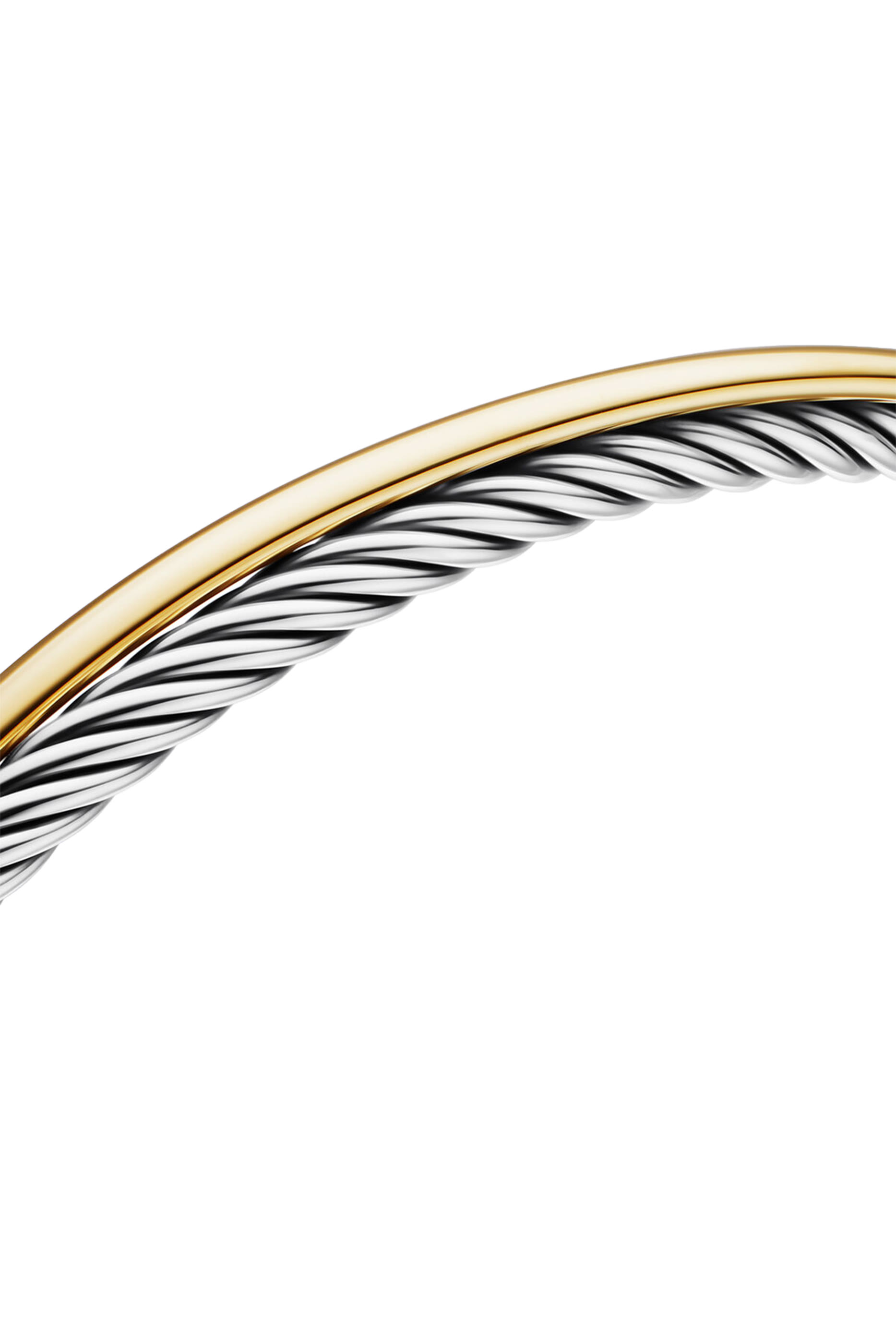 Sterling Silver & 18K Yellow Gold Crossover Bracelet