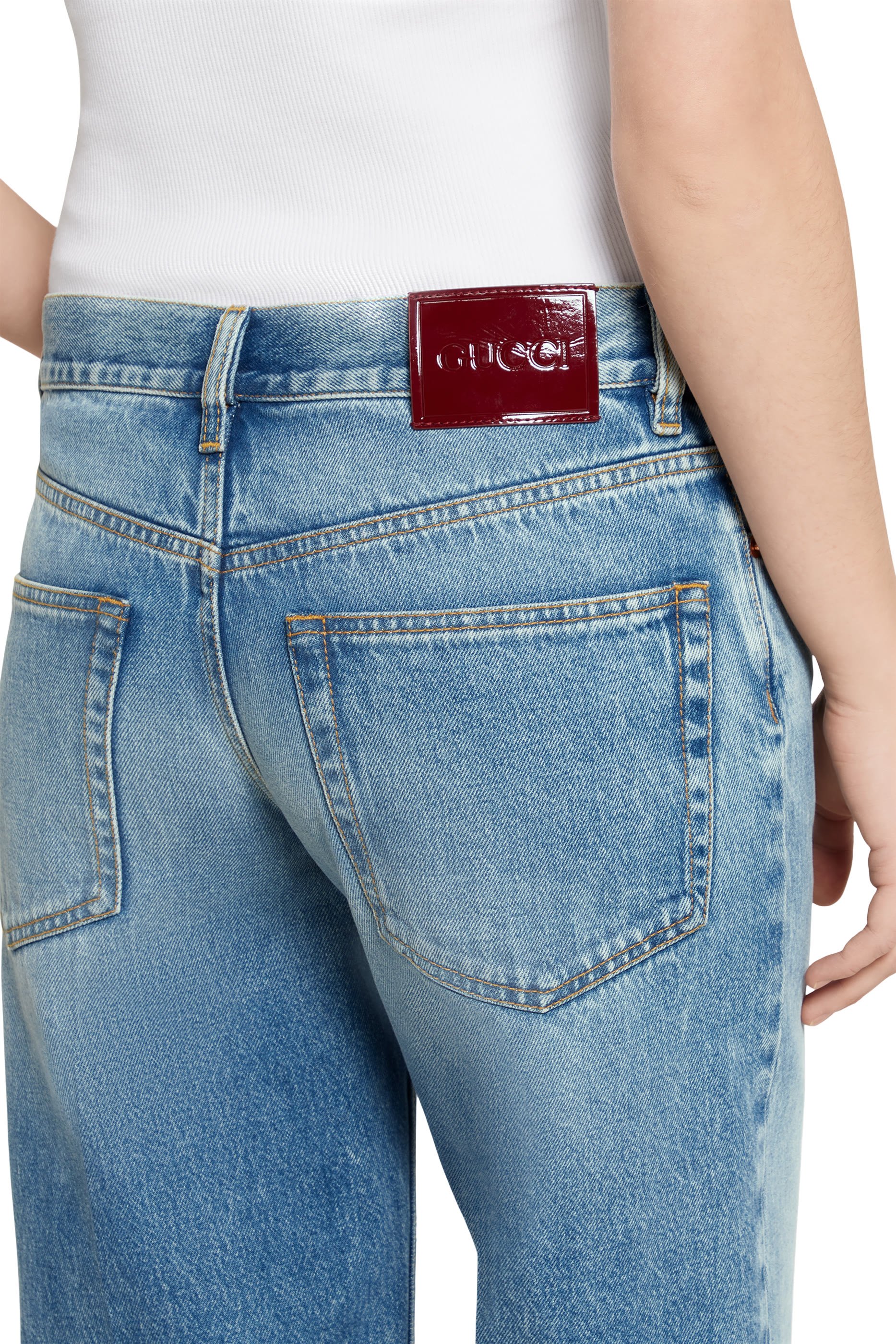 Straight Fit Denim Pants