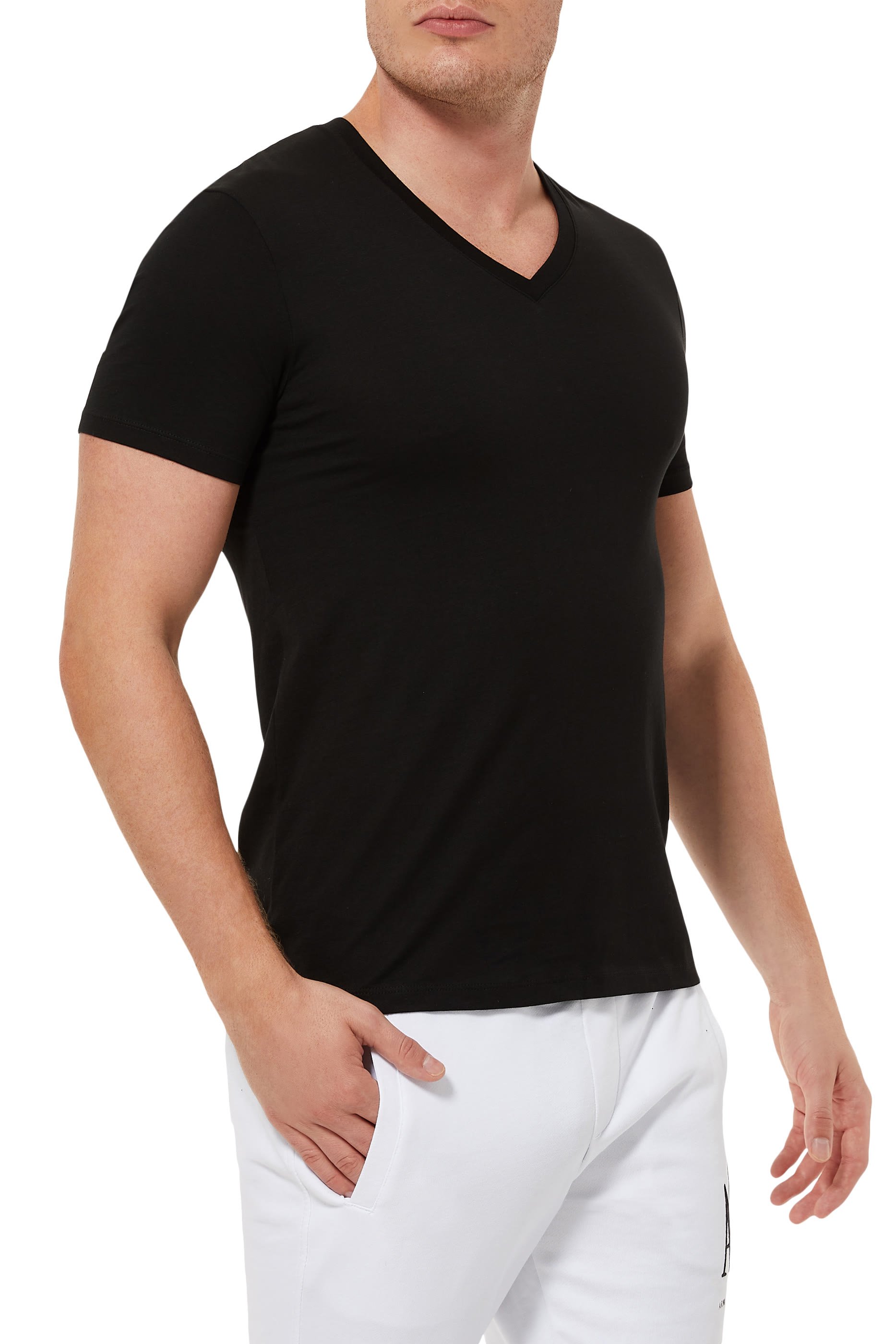 Pima Cotton V-Neck T-Shirt