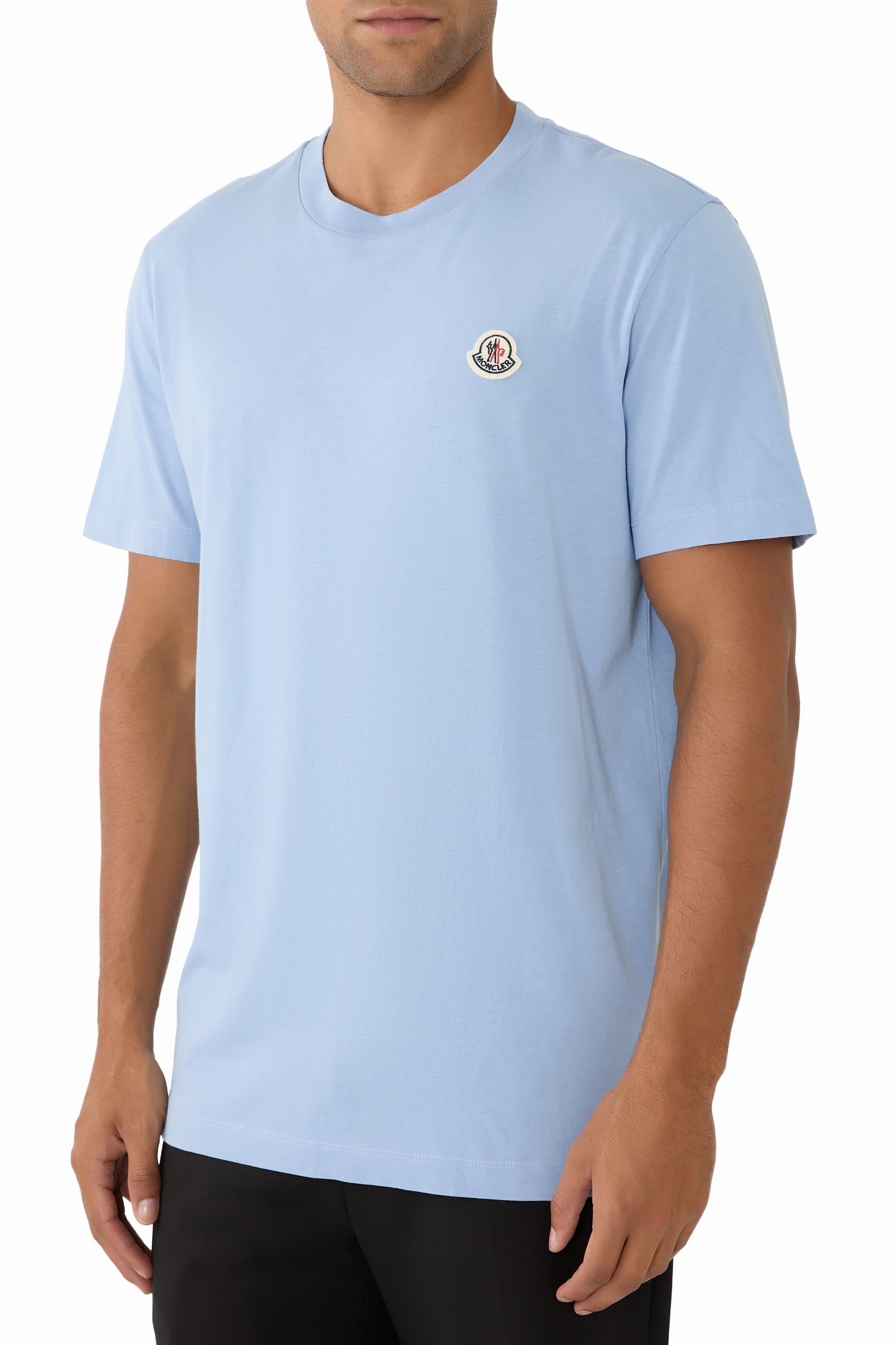  Logo Patch Cotton T-Shirt 