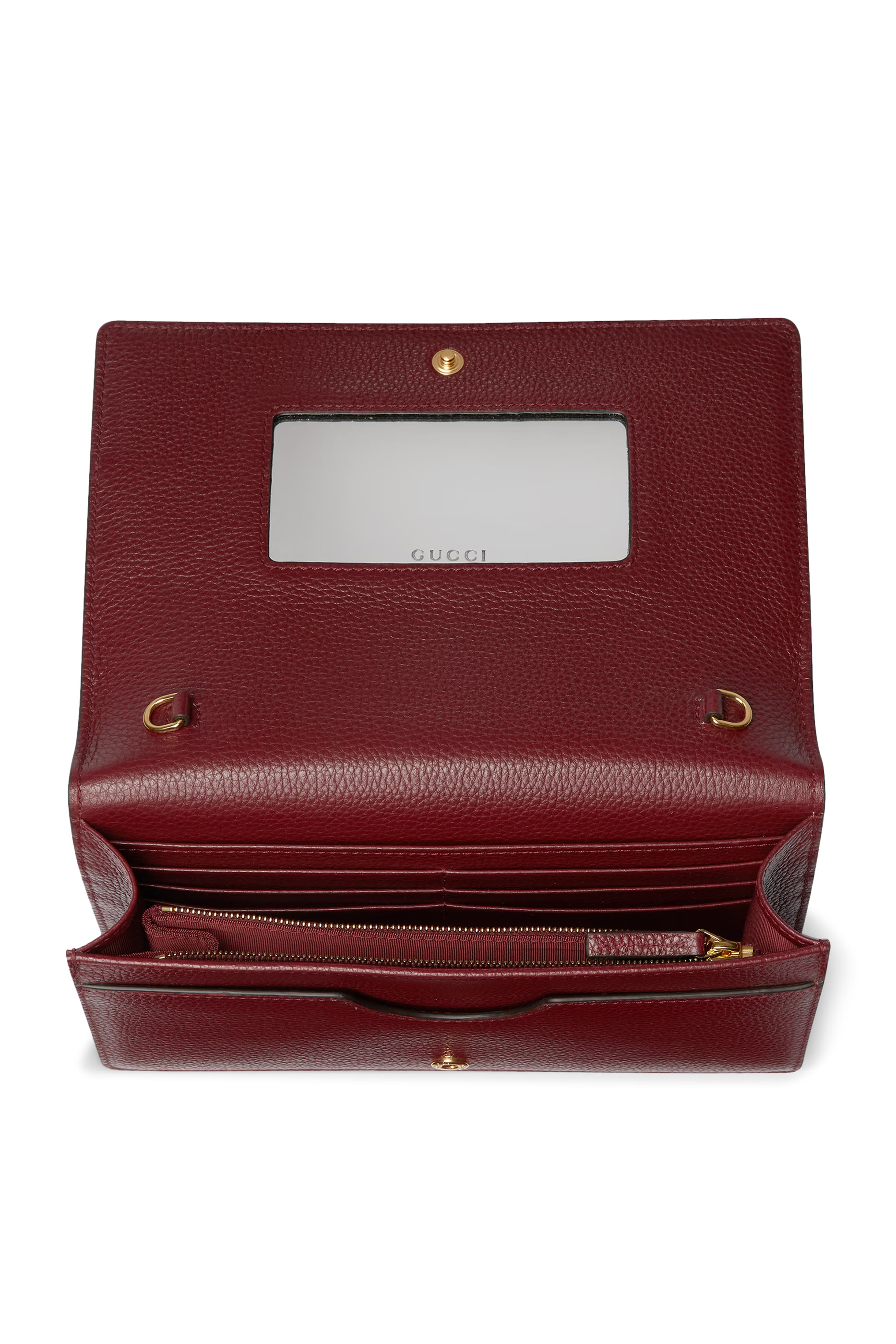 GG Marmont Bi-Color Wallet on Chain