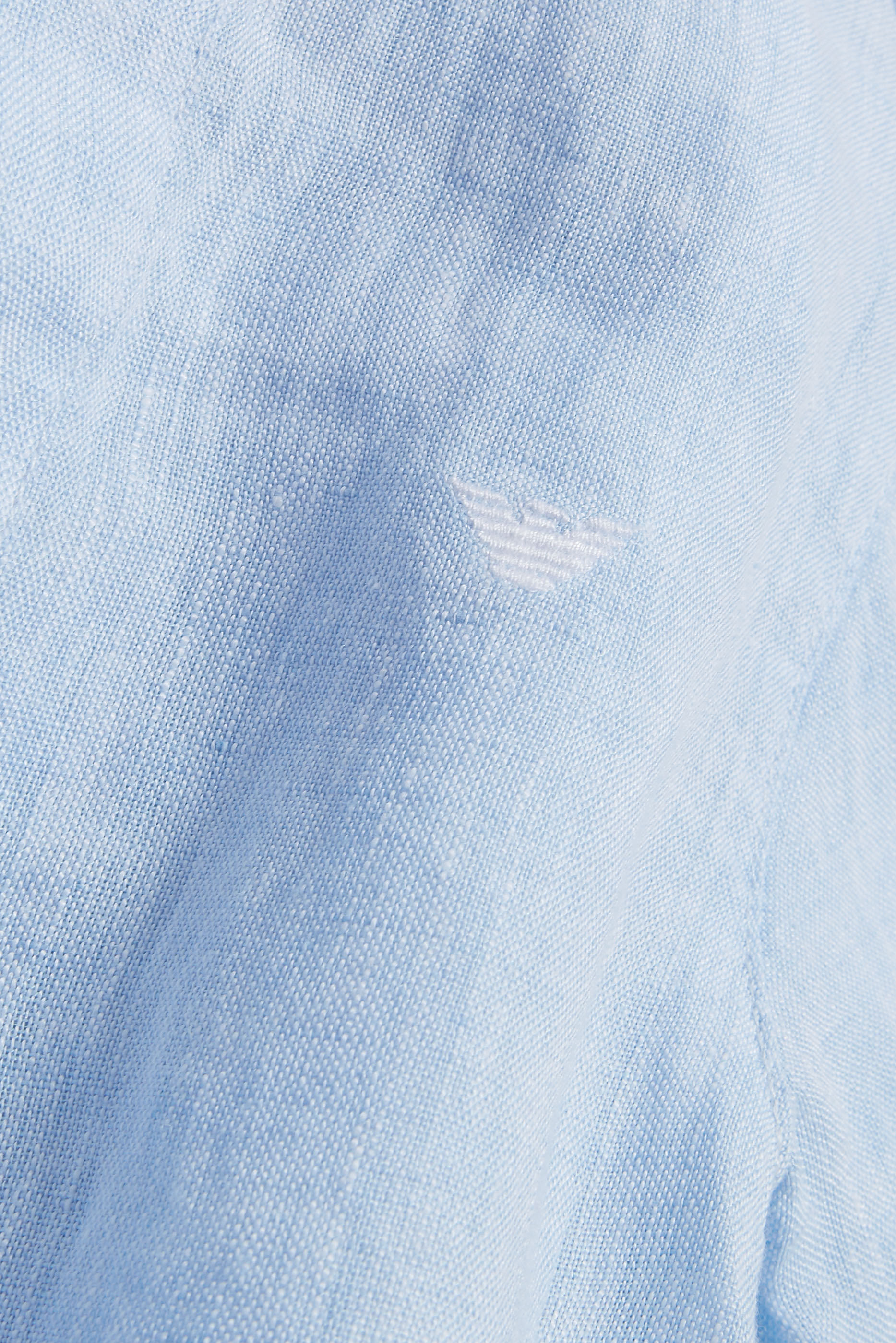 Kids Embroidered Eagle Linen Shirt