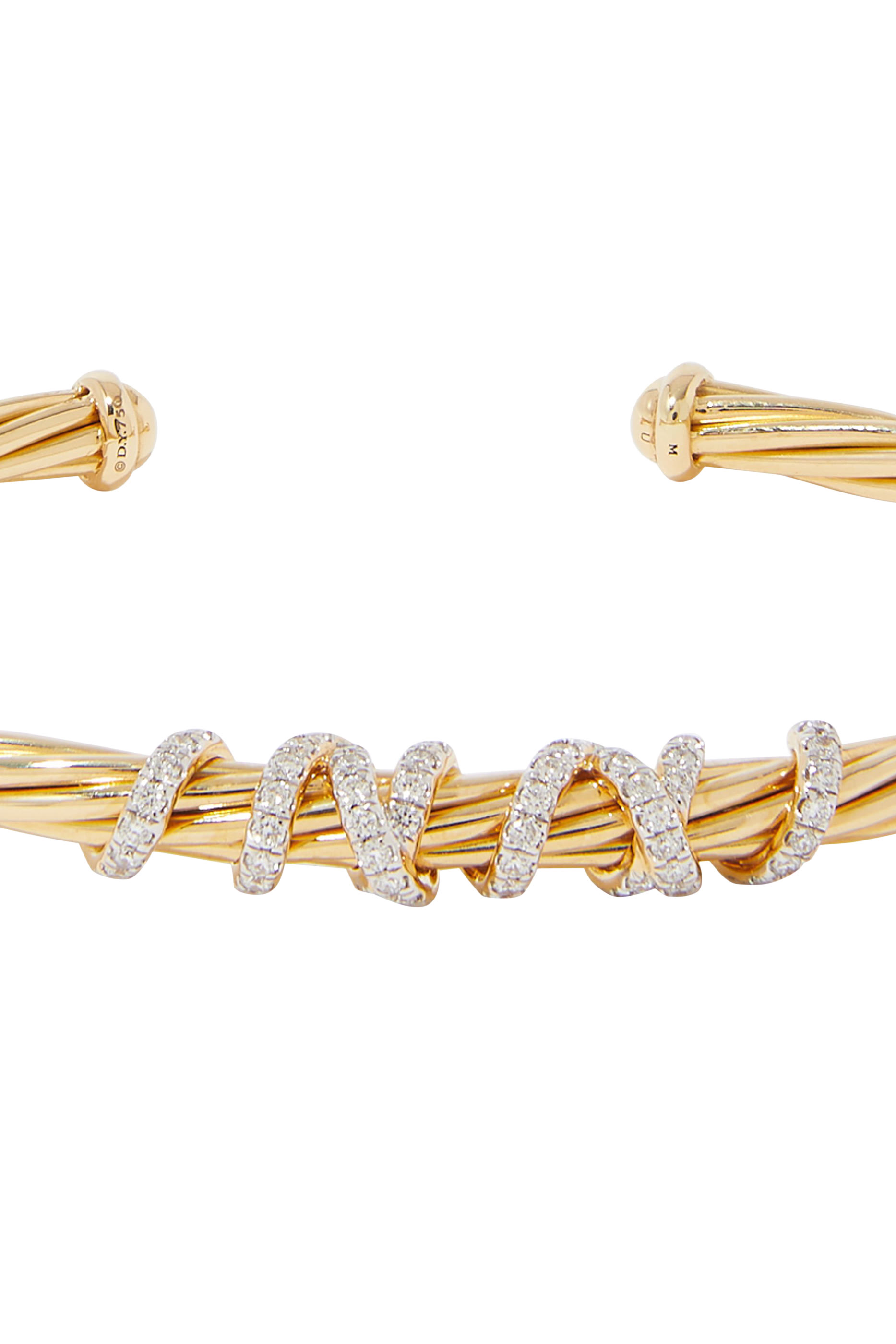 Helena Center Station Bracelet, 18k Yellow Gold & Diamonds