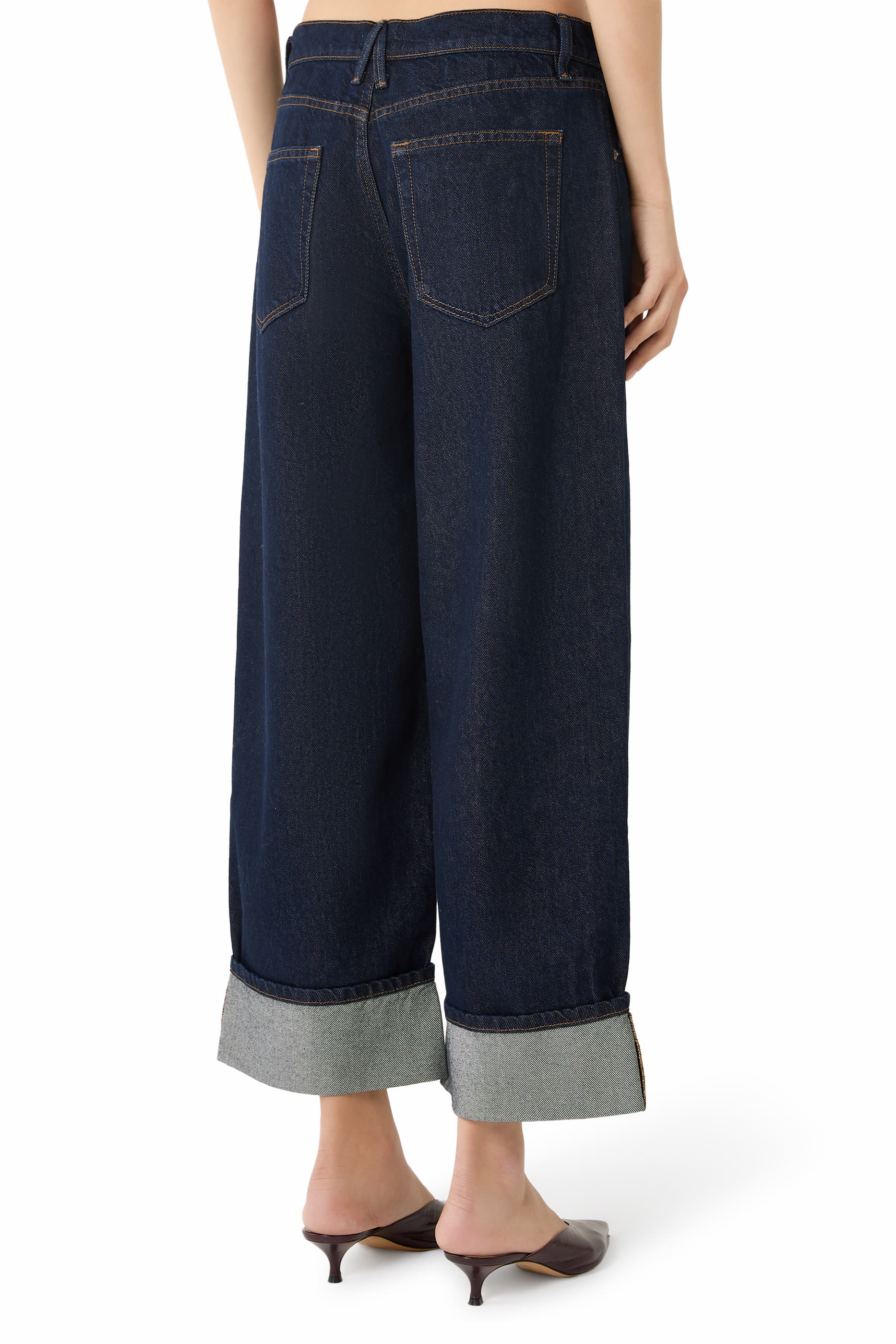 Good Standard Baggy Cuffed Jeans