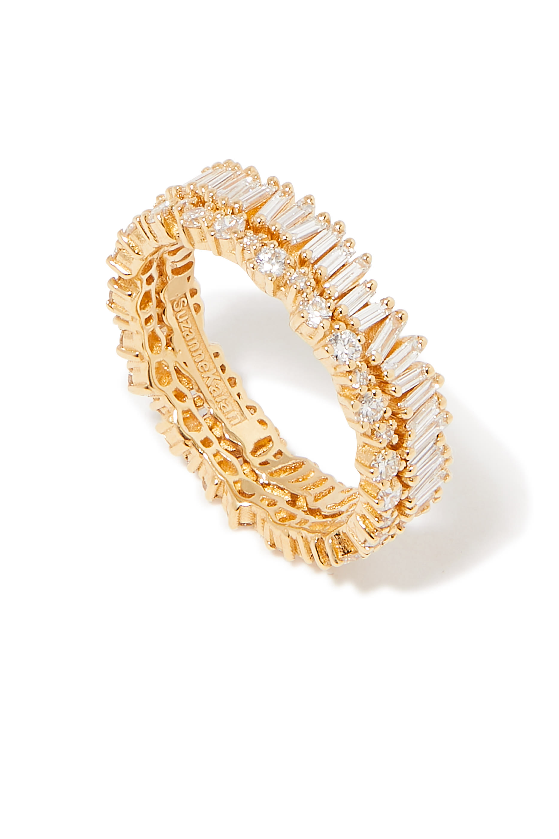 Shimmer Alaia Eternity Band, 18K Yellow Gold & Diamonds
