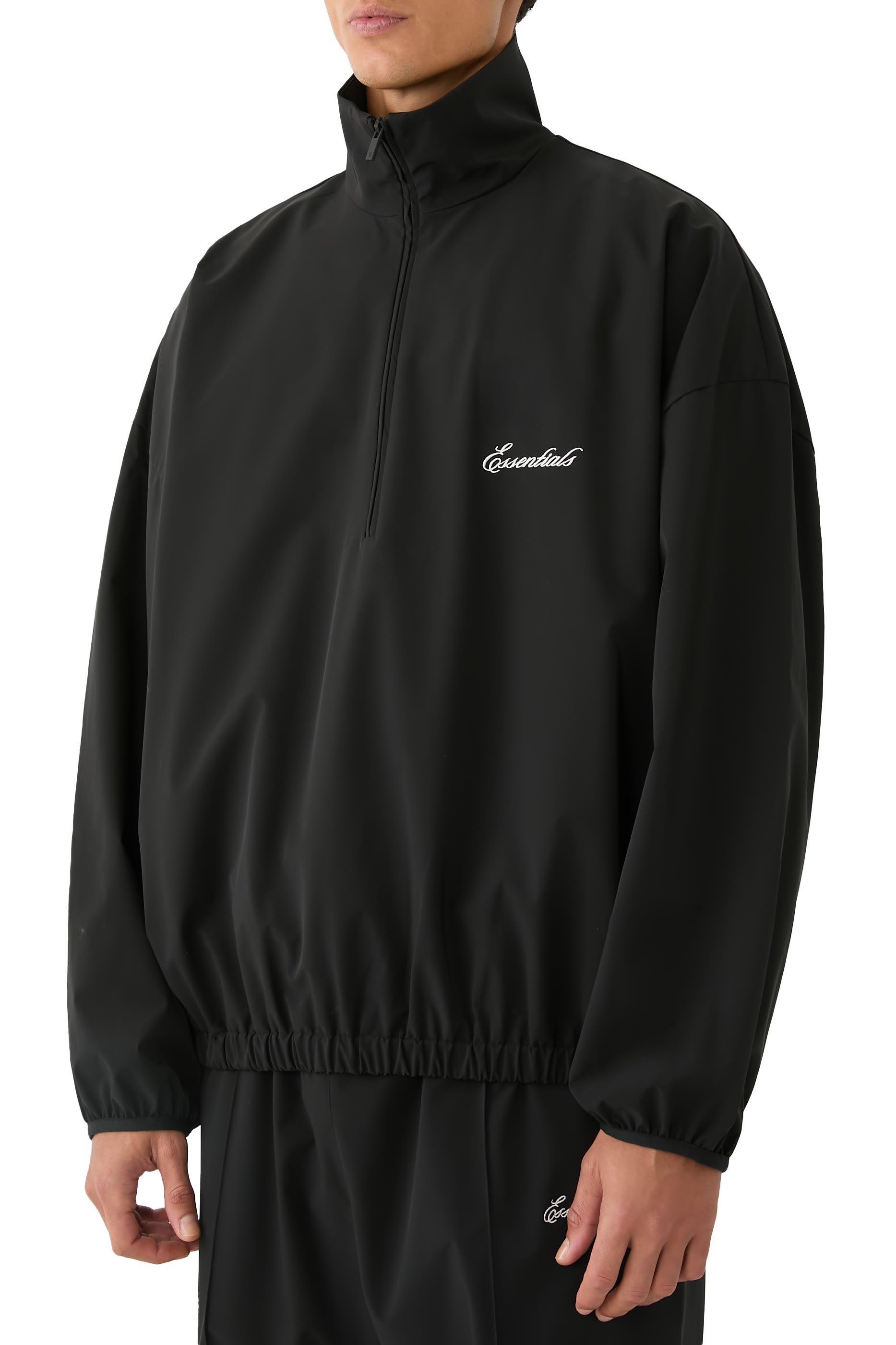  Sporty Nylon Half Zip Jacket