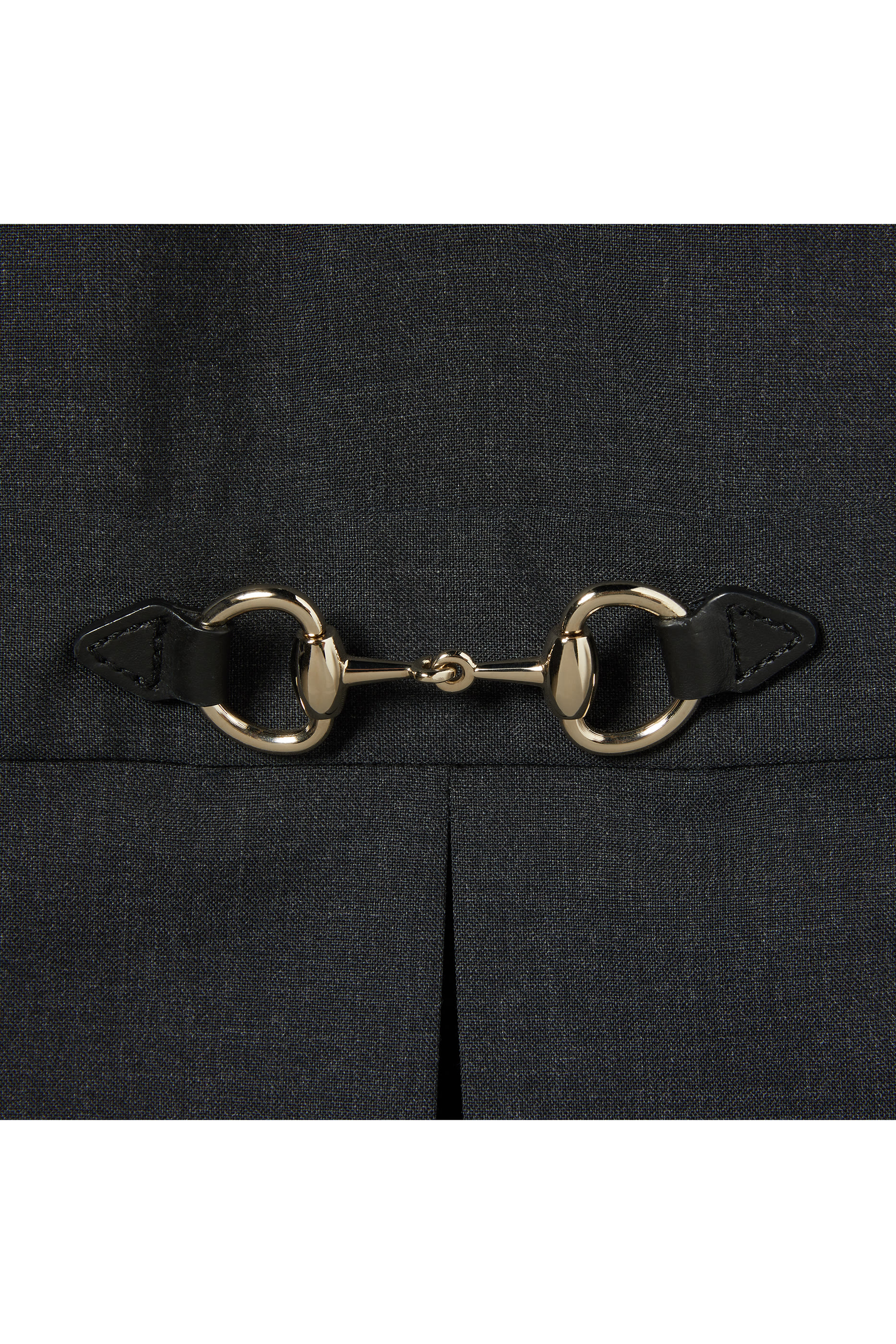 Wool Dress with Horsebit