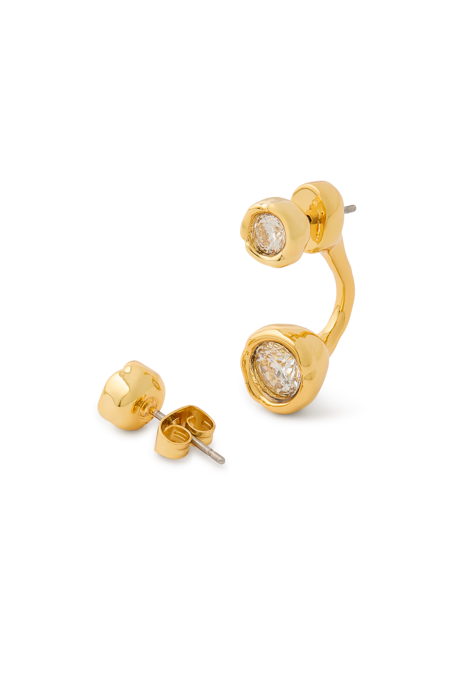  Asterales Molten Front Back Earrings