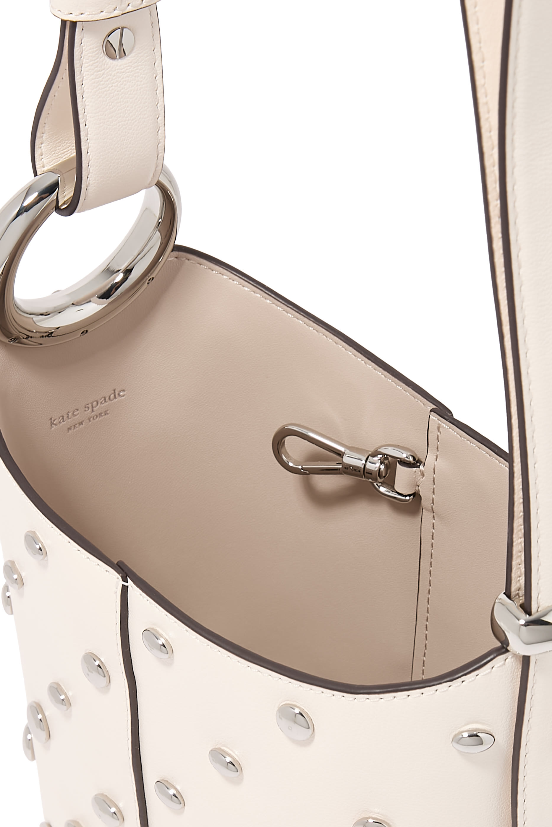 Halo Studded Mini Bucket Bag