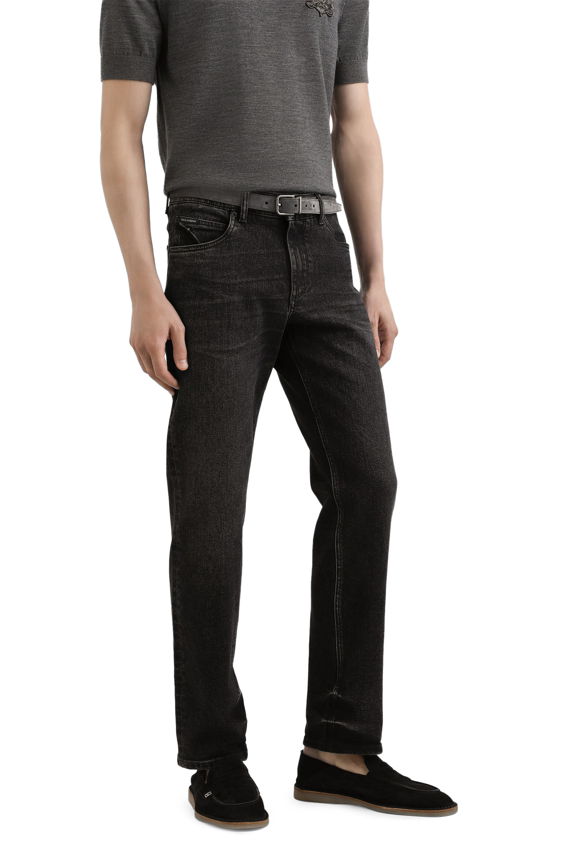 DG Logo Patch Denim Trousers