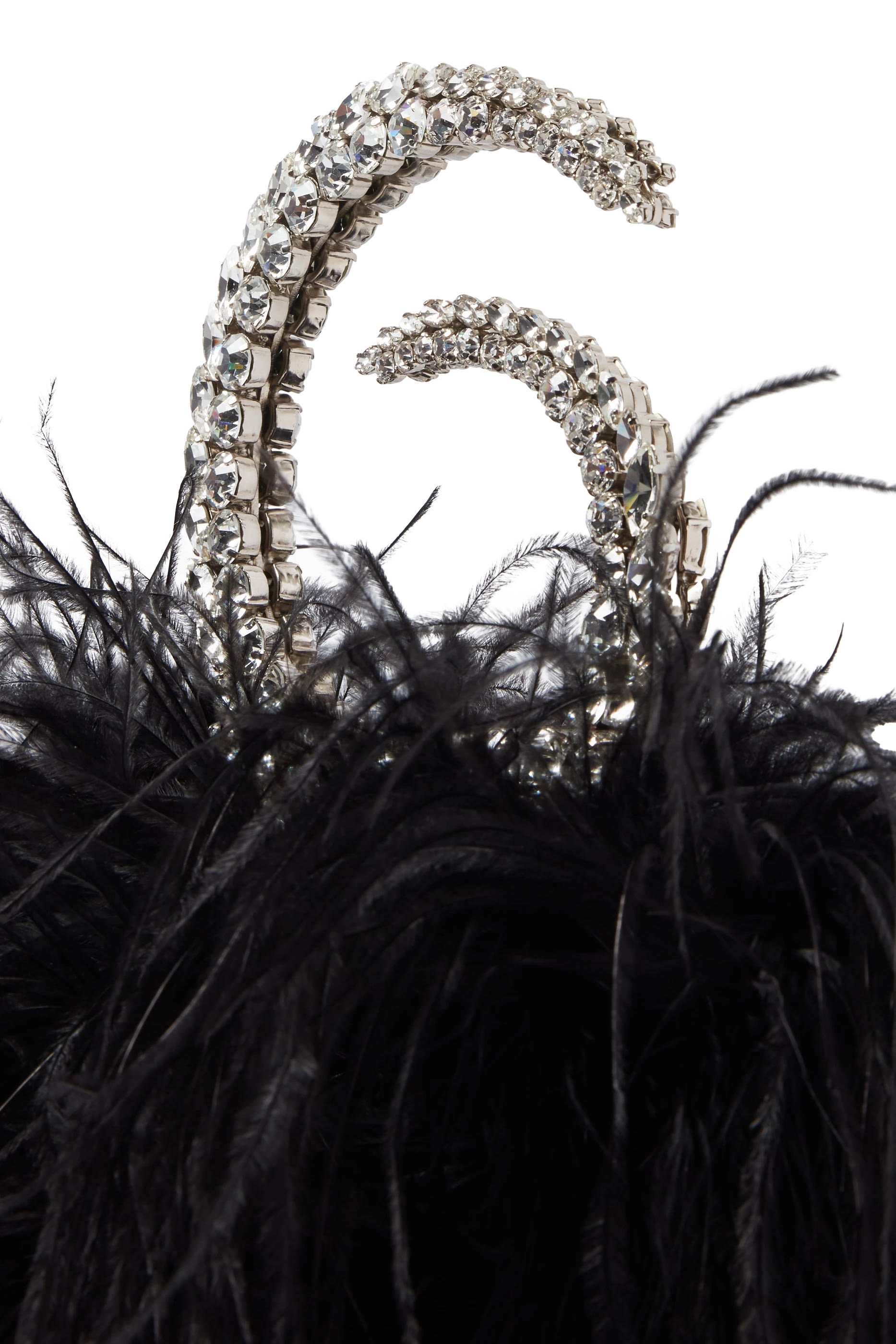 Karma Feather Clutch Bag