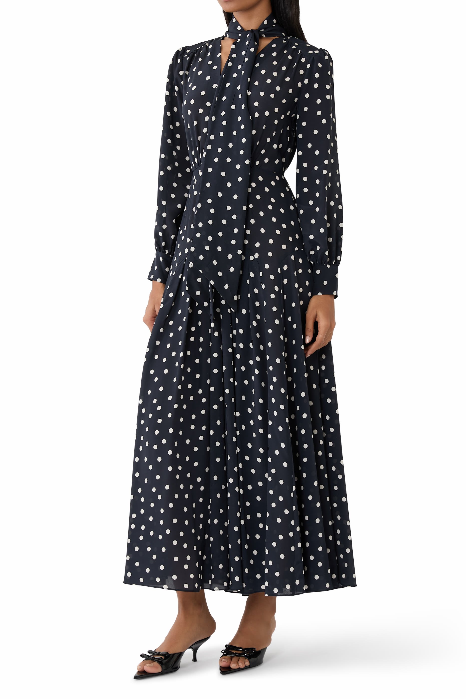 Marigold Silk Midi Dress