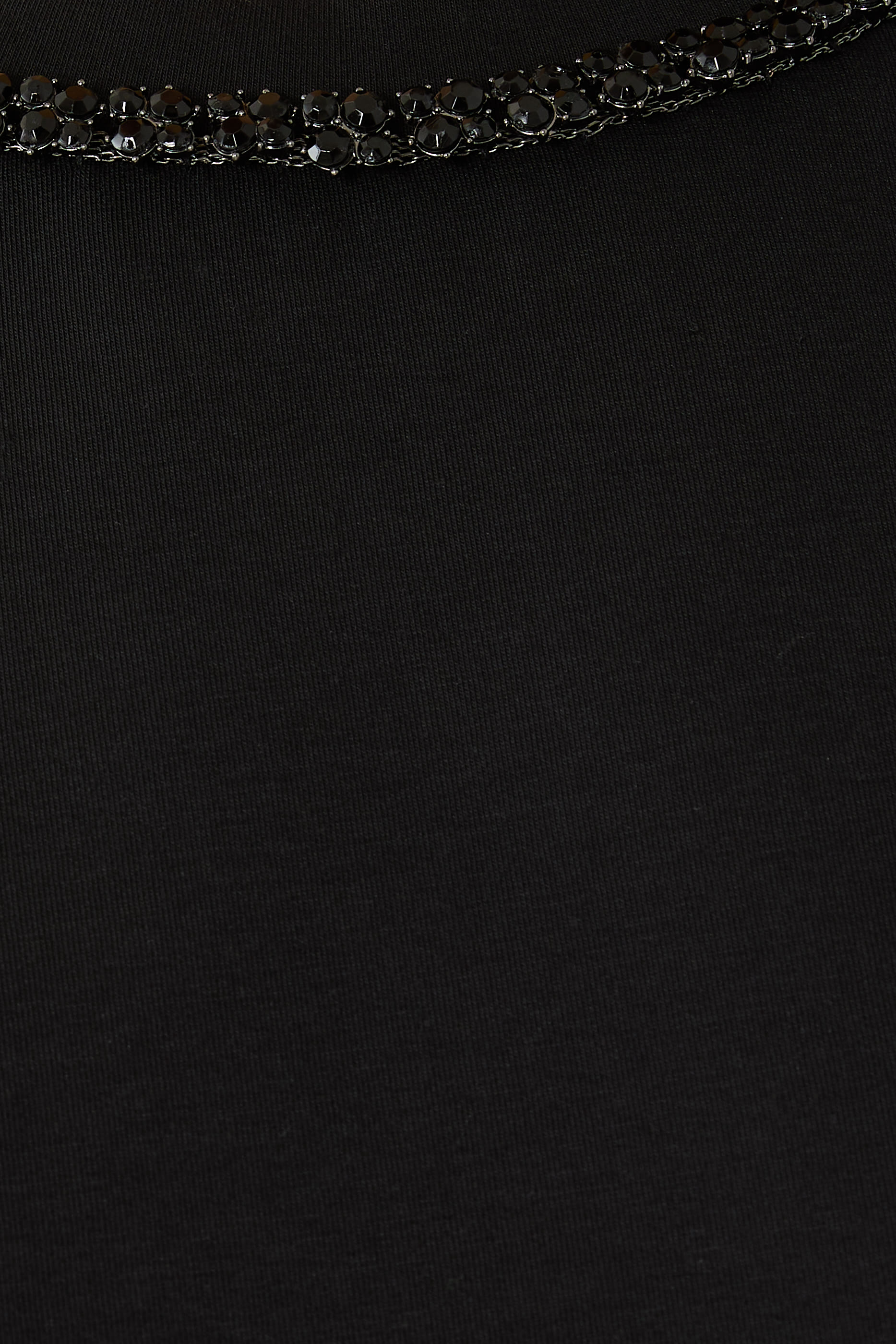  ASV Double-Jersey Crew-Neck Sweatshirt with Rhinestone Detail