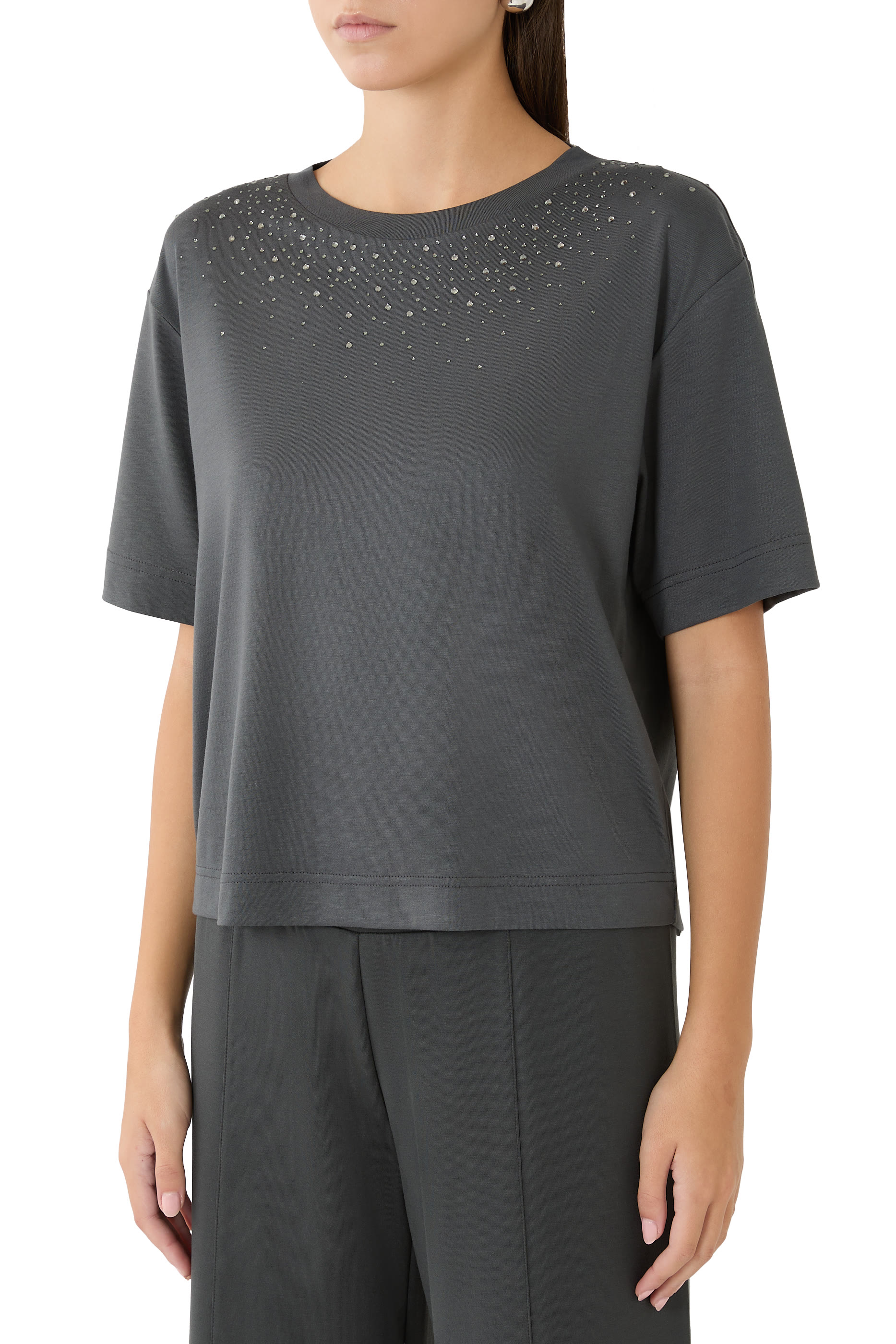  Crystal Embellished T-Shirt