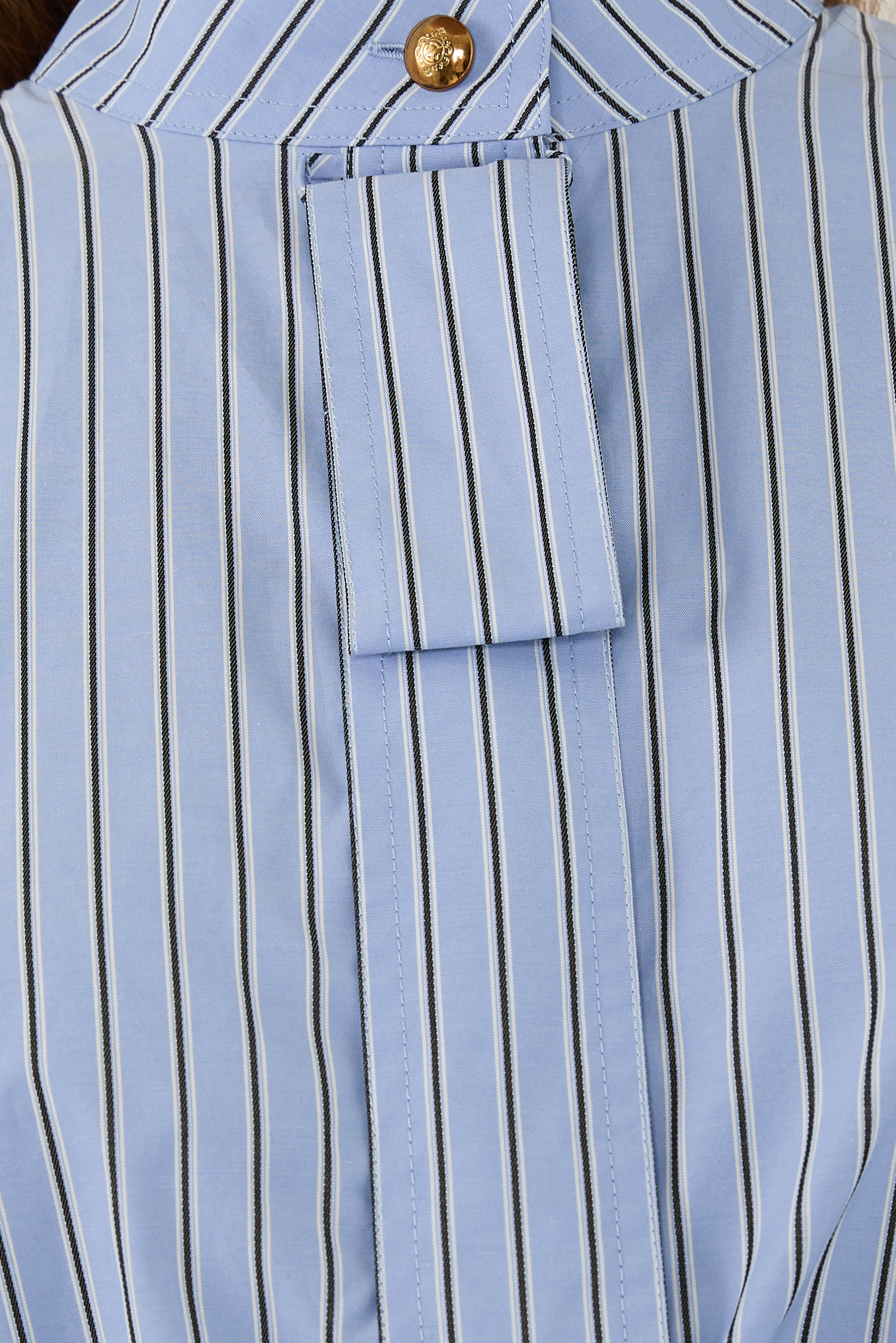 Drawstring Stripe Blouse