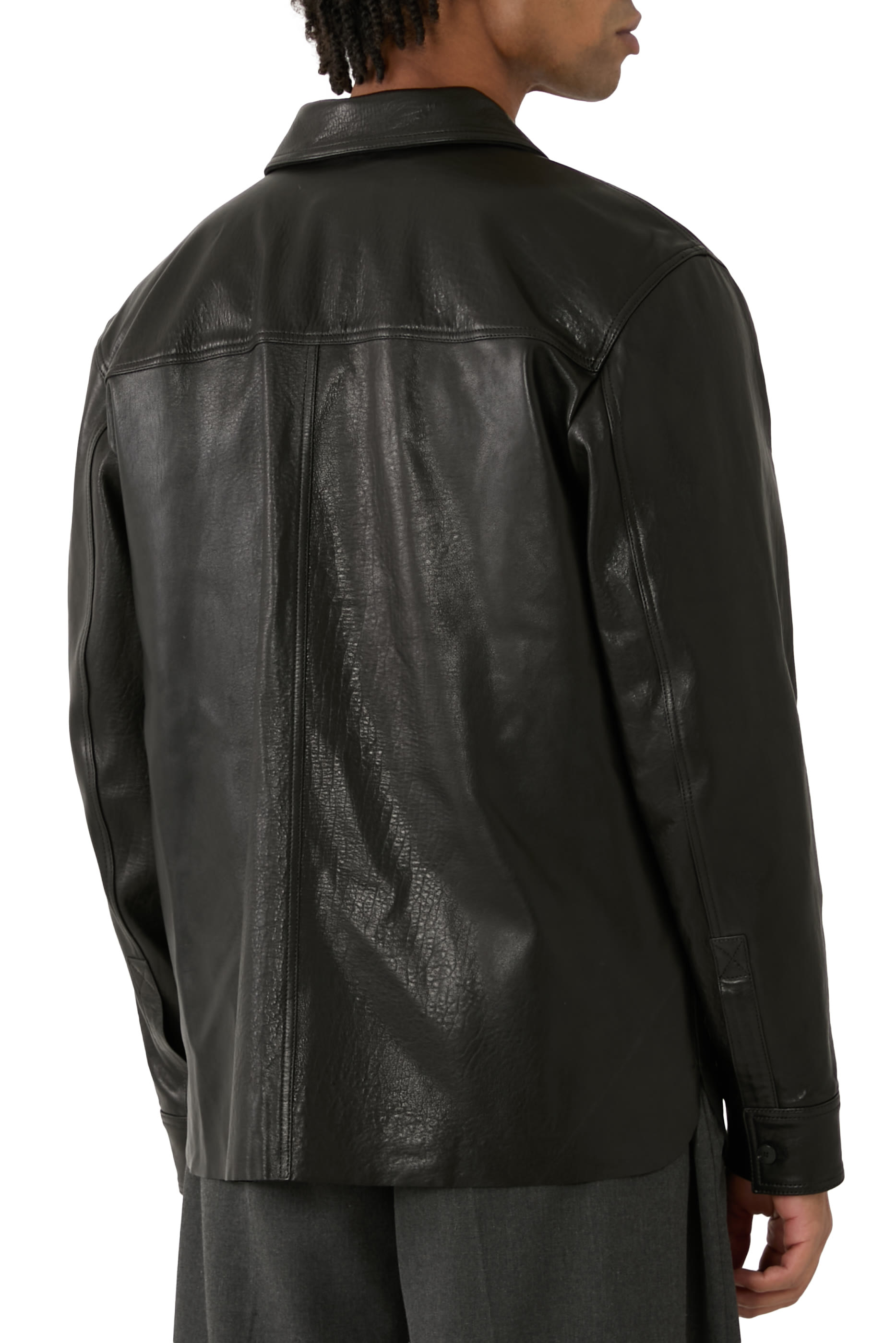 Gibson Leather Shirt Jacket