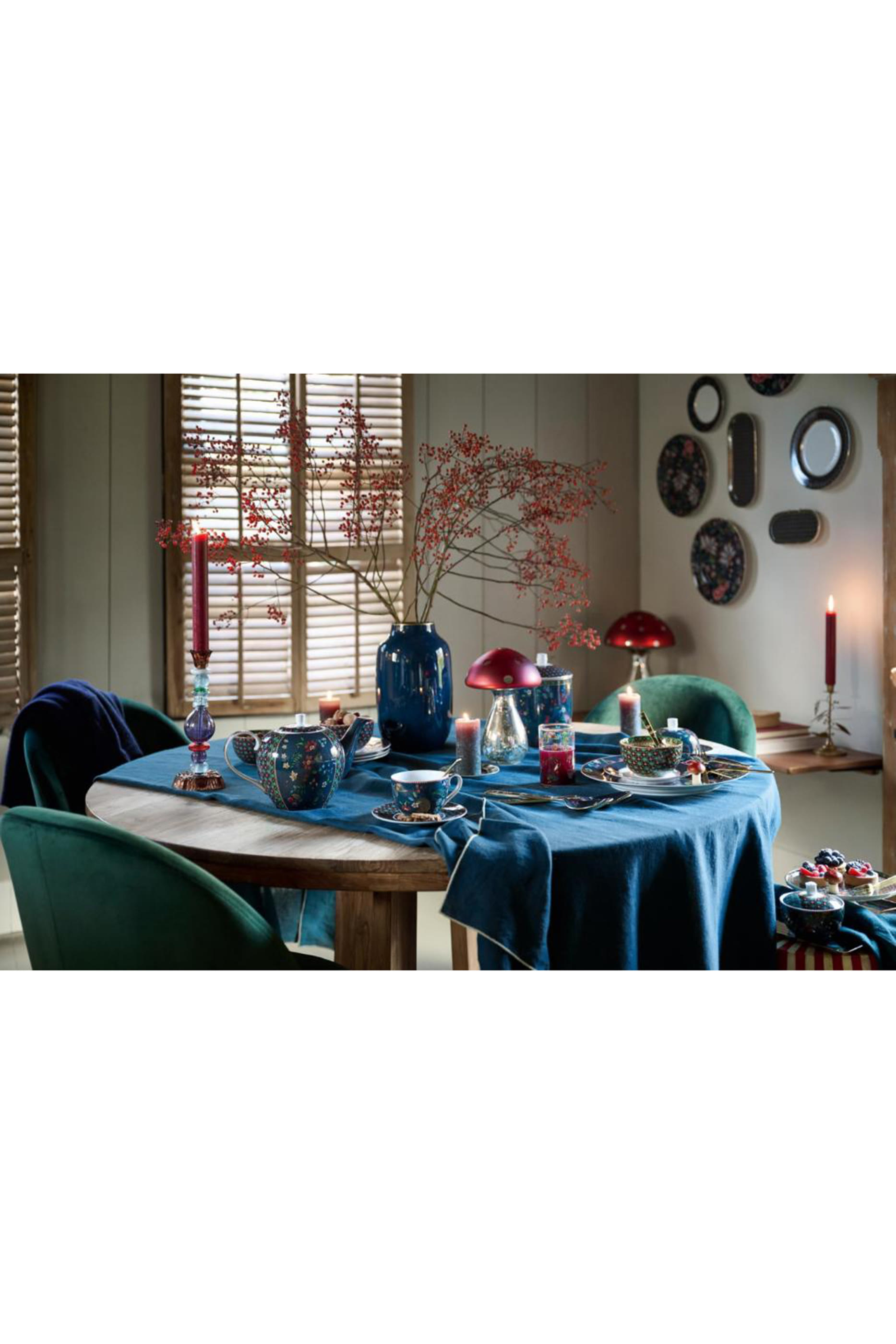 Berry Blues Espresso Cup and Saucer Set