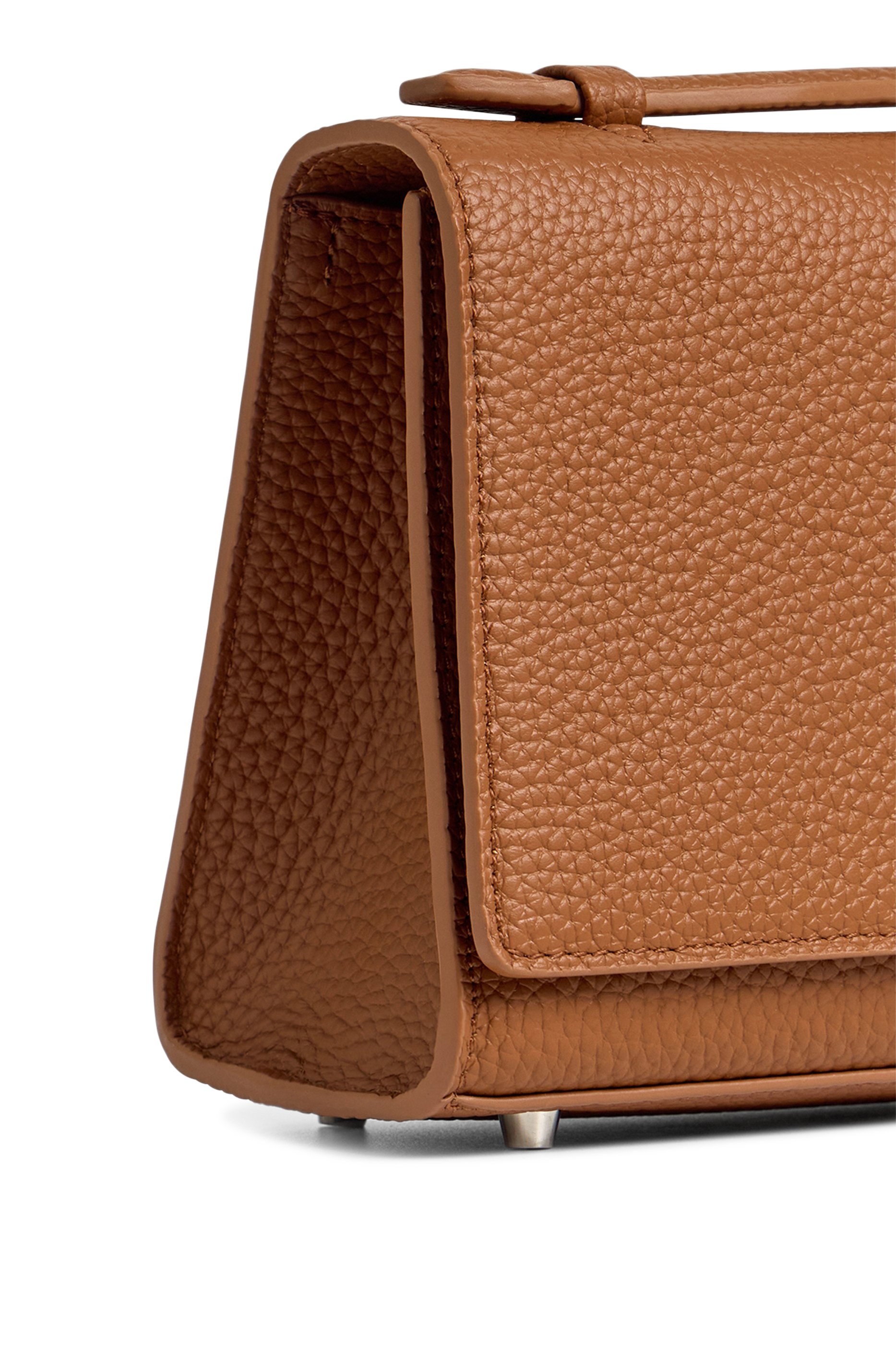 Textured Leather Tote Bag