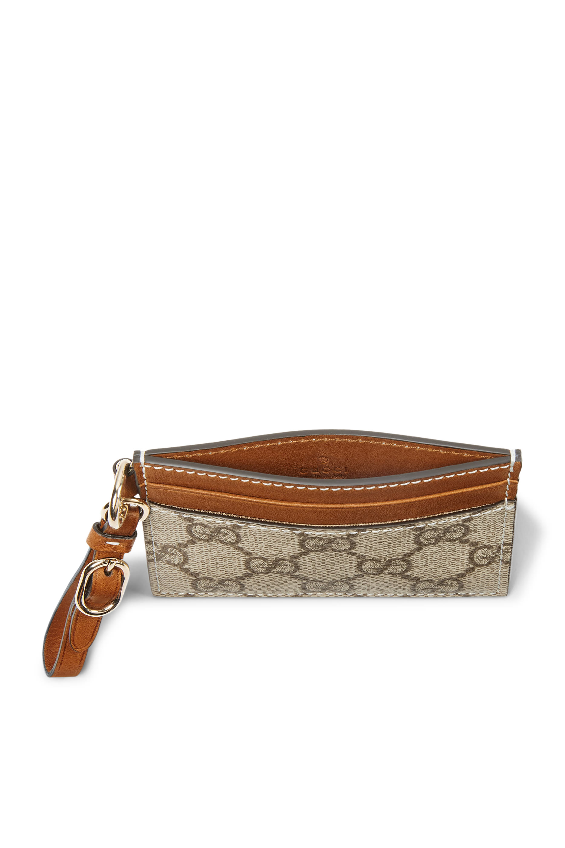 GG Emblem Card Case with Strap