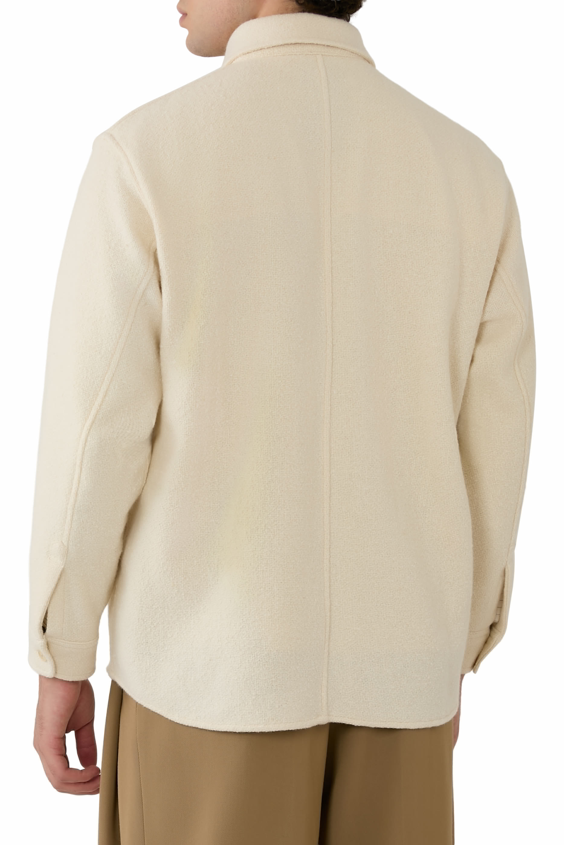 Homespun Tweed Shirt Blouson