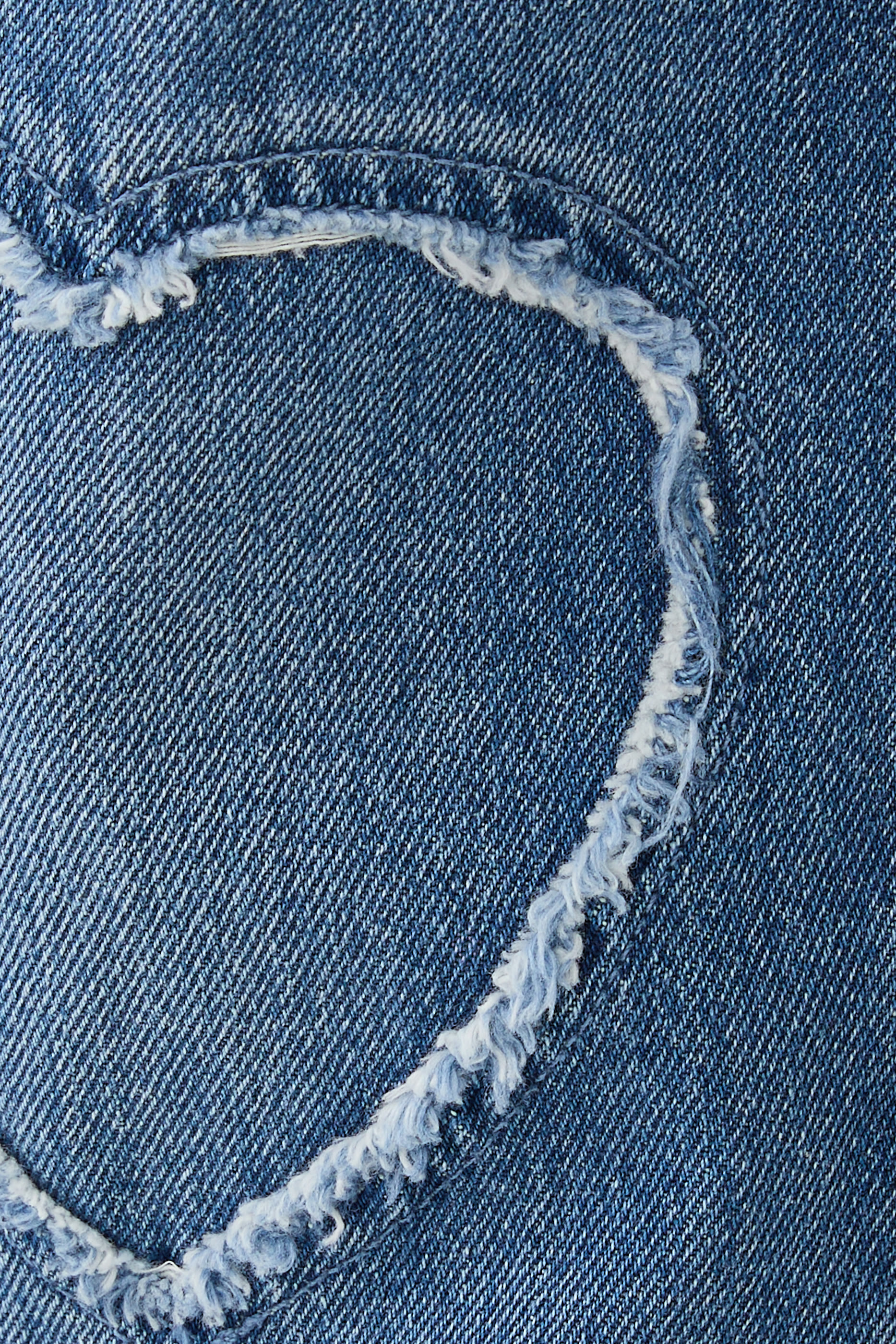 Heart Denim Straight Jeans
