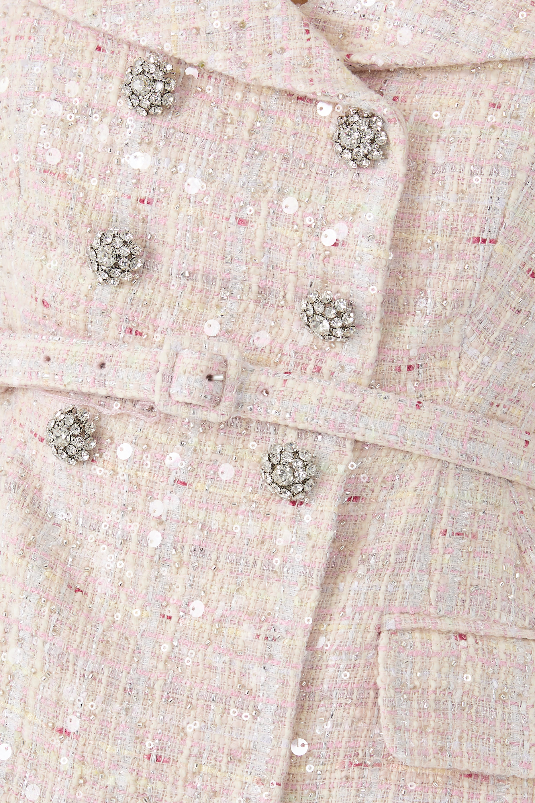 Sequin Boucl&eacute; Maxi Dress