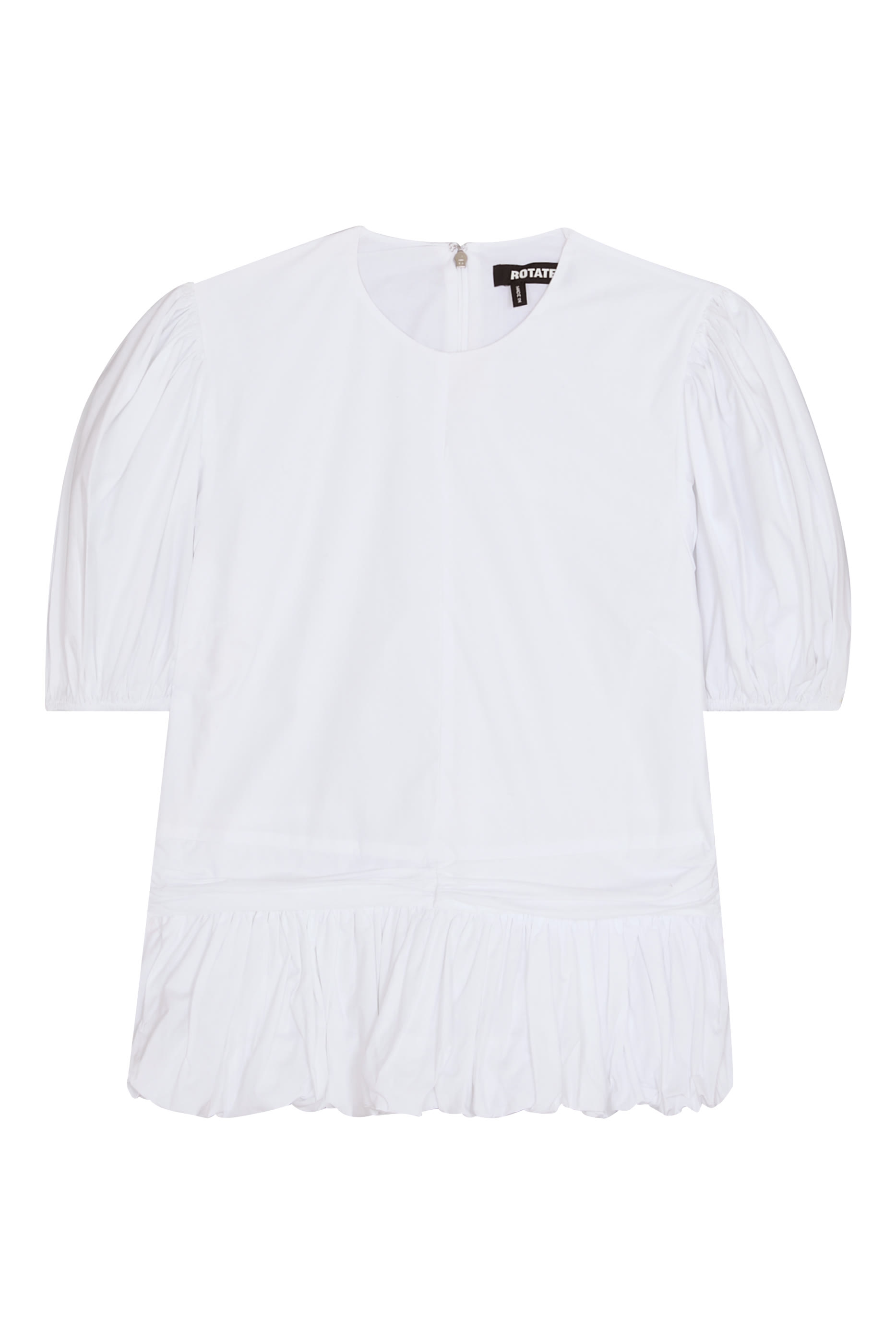 Alix Peplum Cotton Poplin Top 