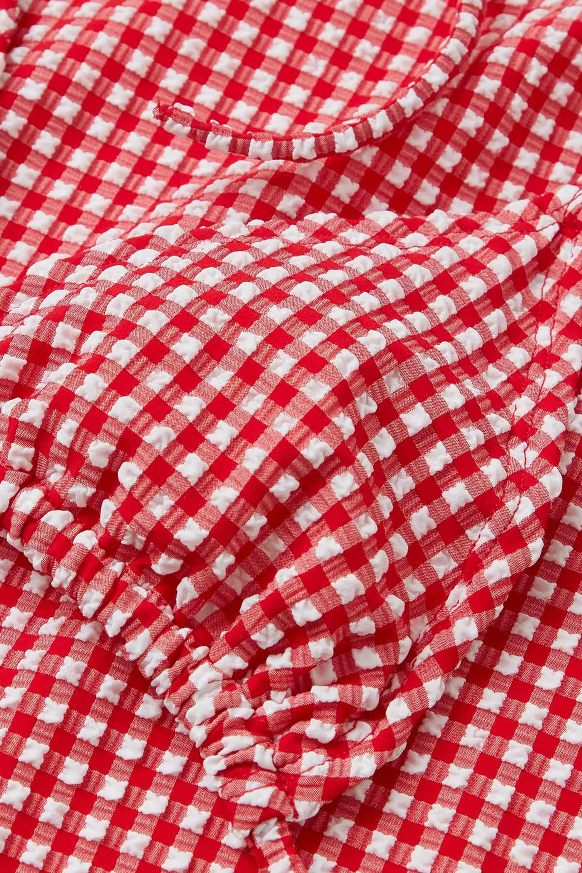 Gingham Seersucker Sabrina Bikini