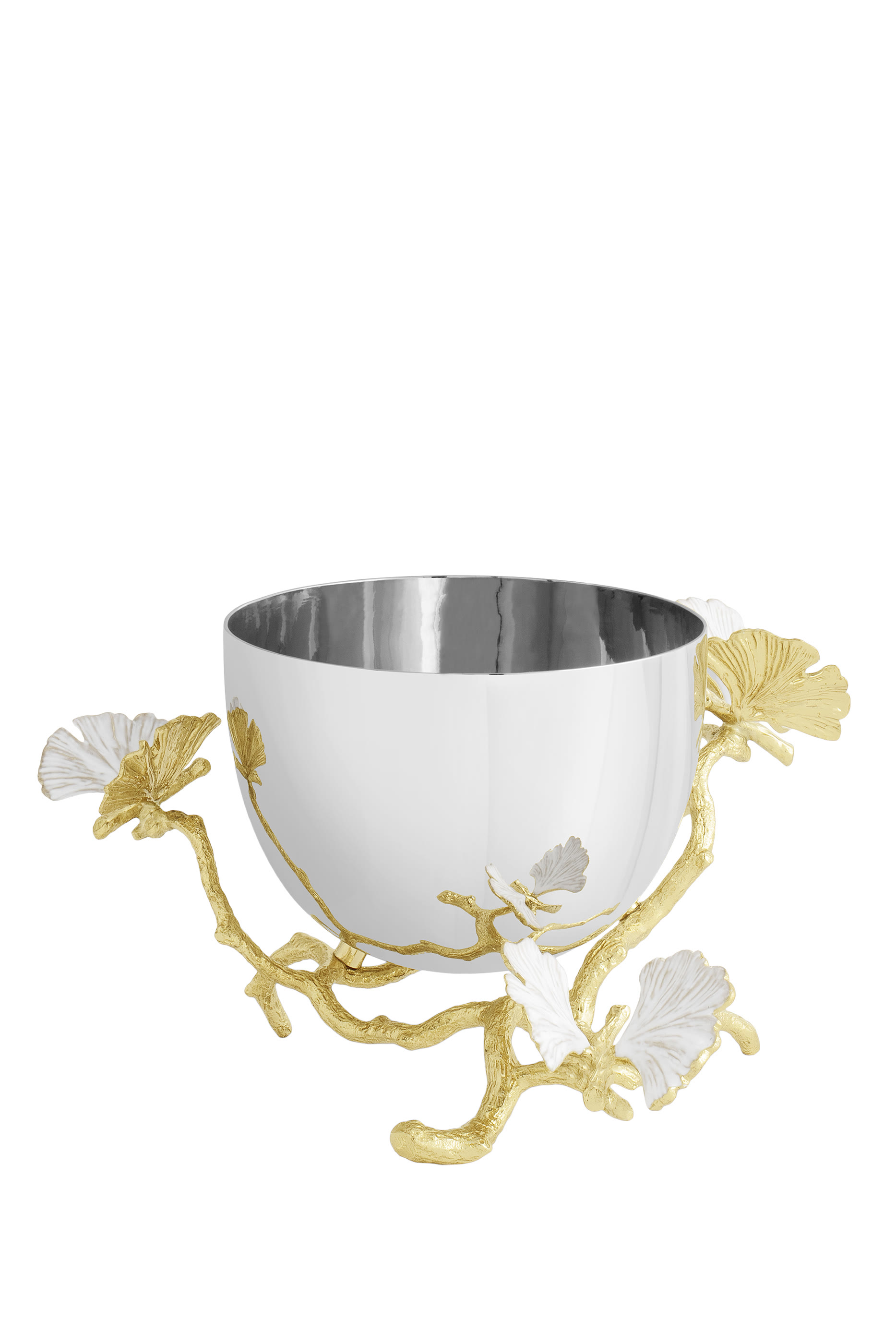 Butterfly Ginkgo Gold Nut Bowl