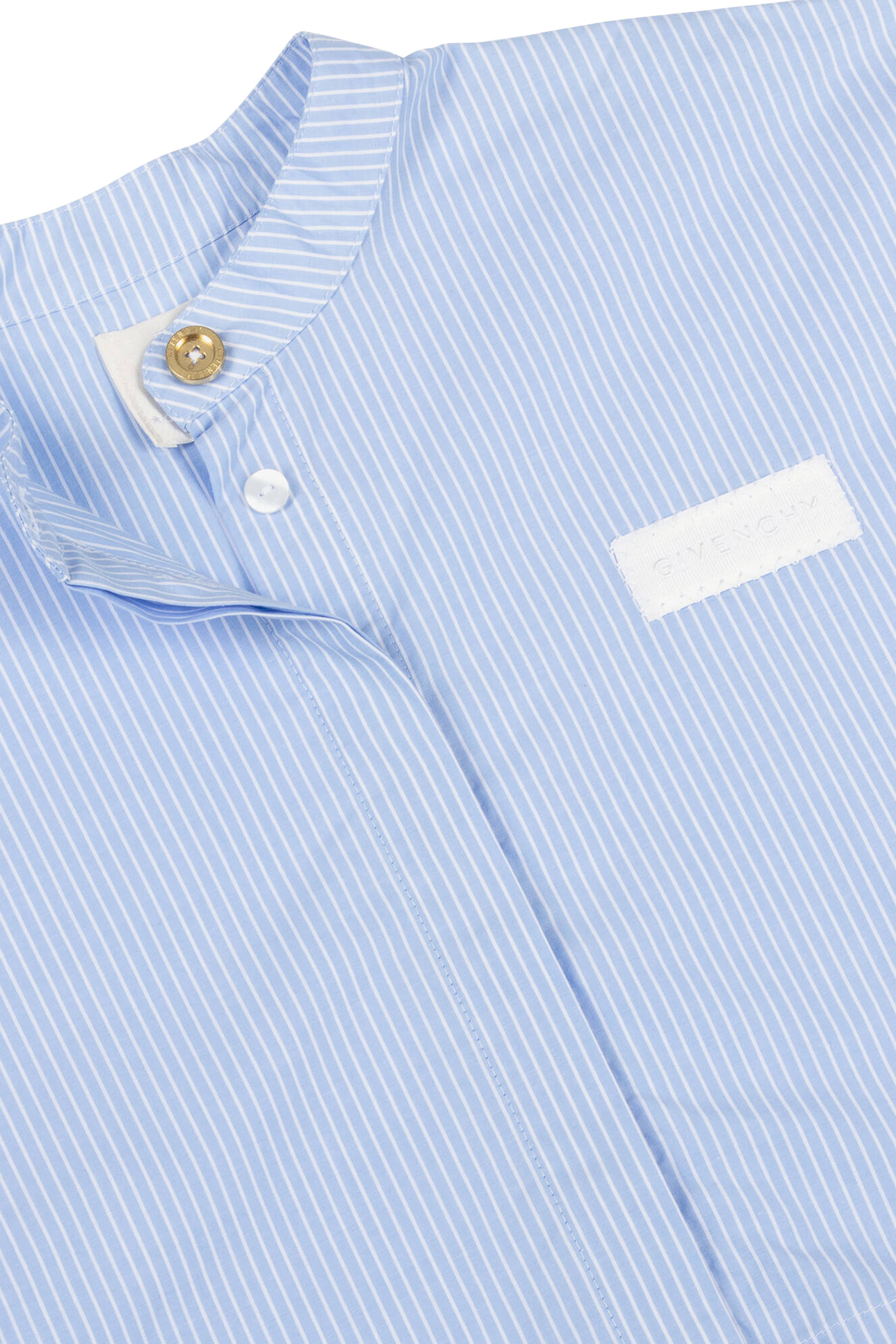 Kids Striped Cotton Shirt & Shorts Set